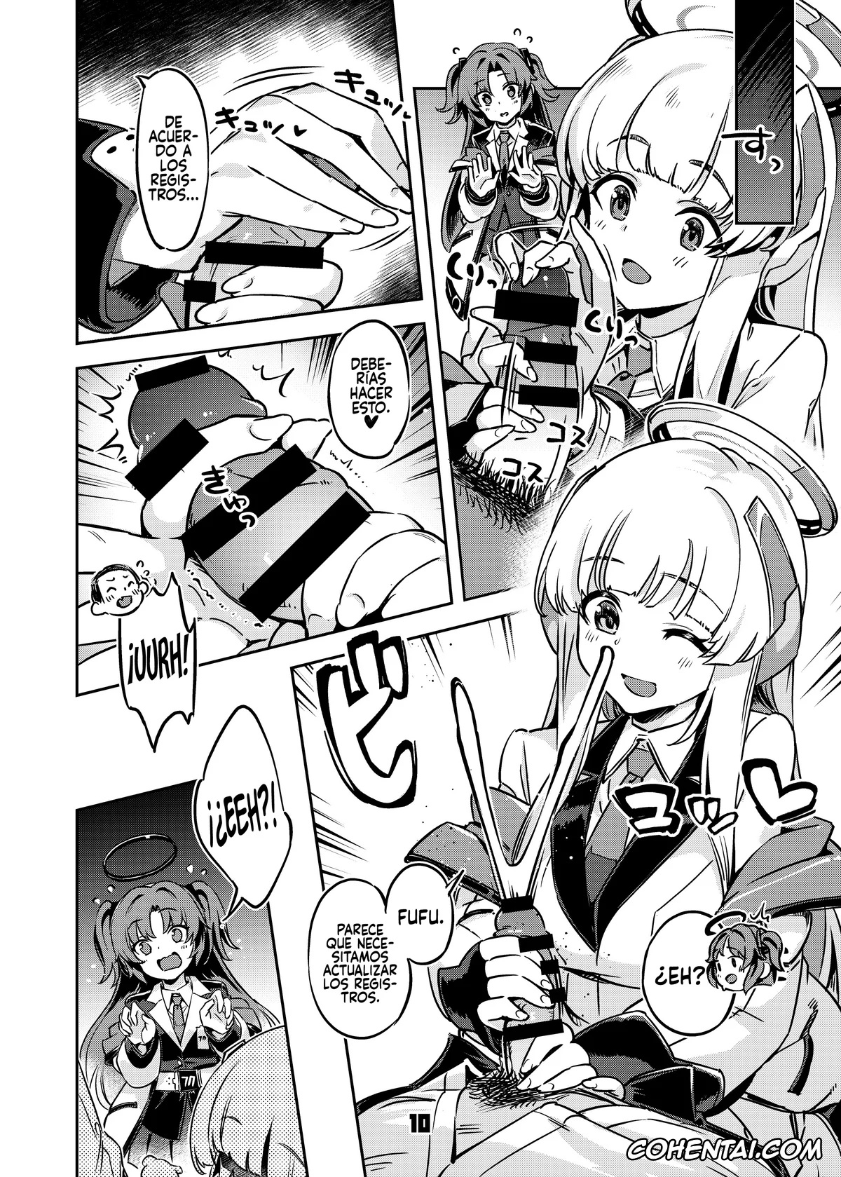 Blue Archive hentai, Noa Ushio hentai, Sensei hentai, Yuuka Hayase hentai, Sensei! Sakiccho dake de Iin Desu ka? (Blue Archive), pagina 9