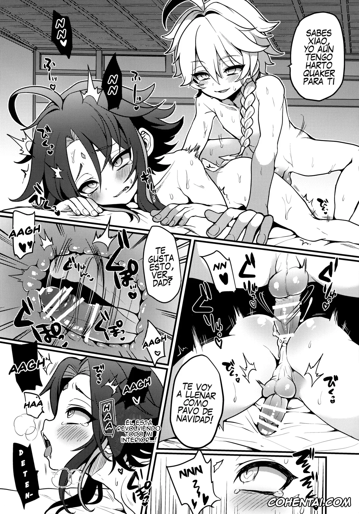 Genshin Impact hentai, Aether hentai, Xiao hentai, AetherXiao ga Tsubo no Naka de Ecchi Suru Hon (Genshin Impact), pagina 9