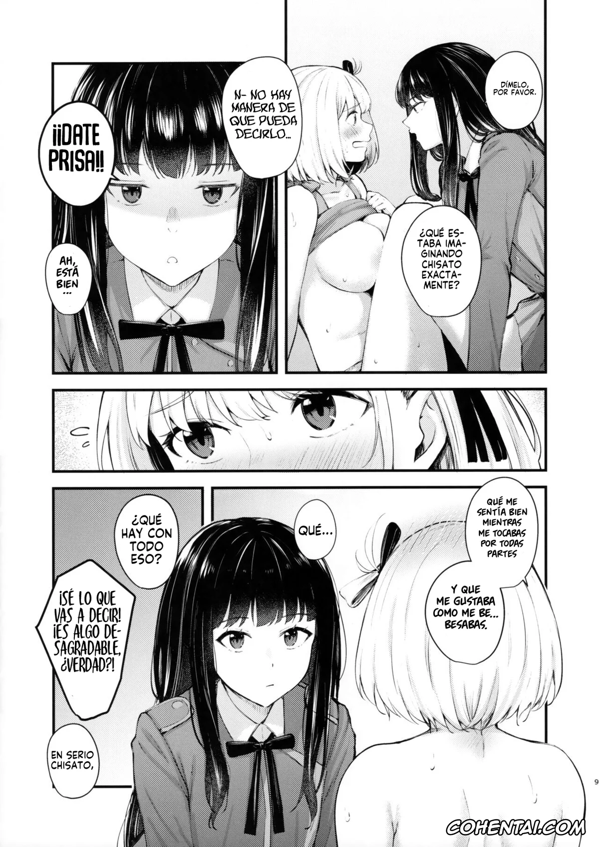 Lycoris Recoil hentai, Chisato Nishikigi hentai, Takina Inoue hentai, Rikoteki Emotion (Lycoris Recoil), pagina 9