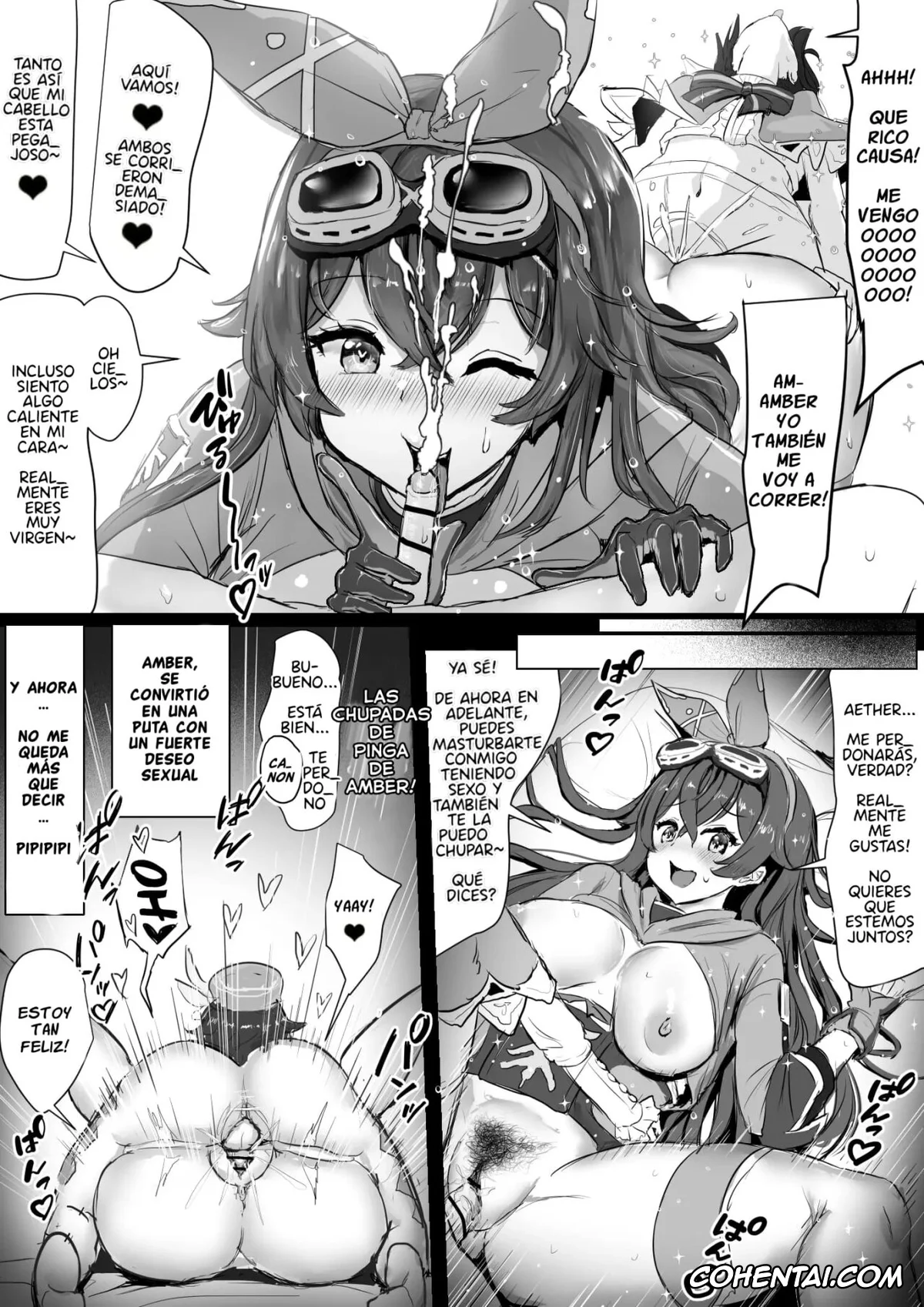 Genshin Impact porno, Aether porno, Amber porno, Venti porno, Amber ga Venti ni Netorareru Hanashi (Genshin Impact), pagina 8