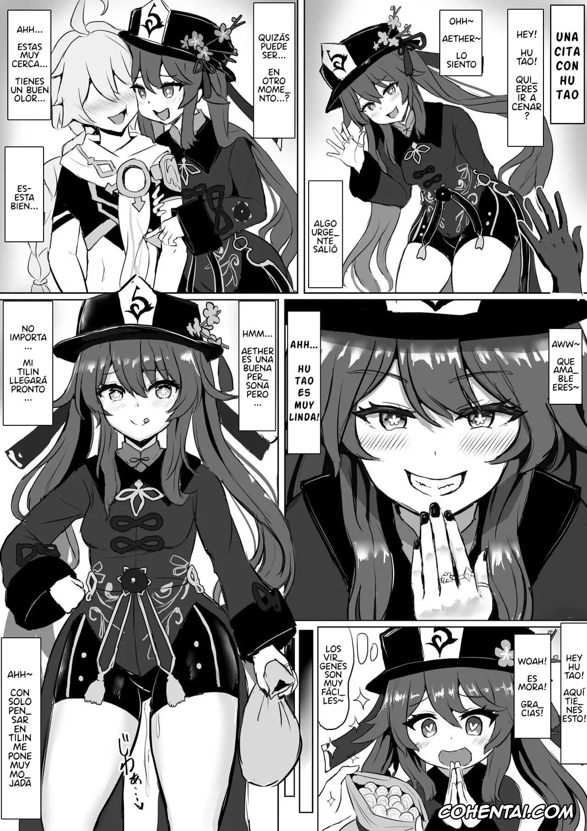 Genshin Impact xxx, Aether xxx, Hu Tao xxx, Hu Tao NTR (Genshin Impact), pagina 1