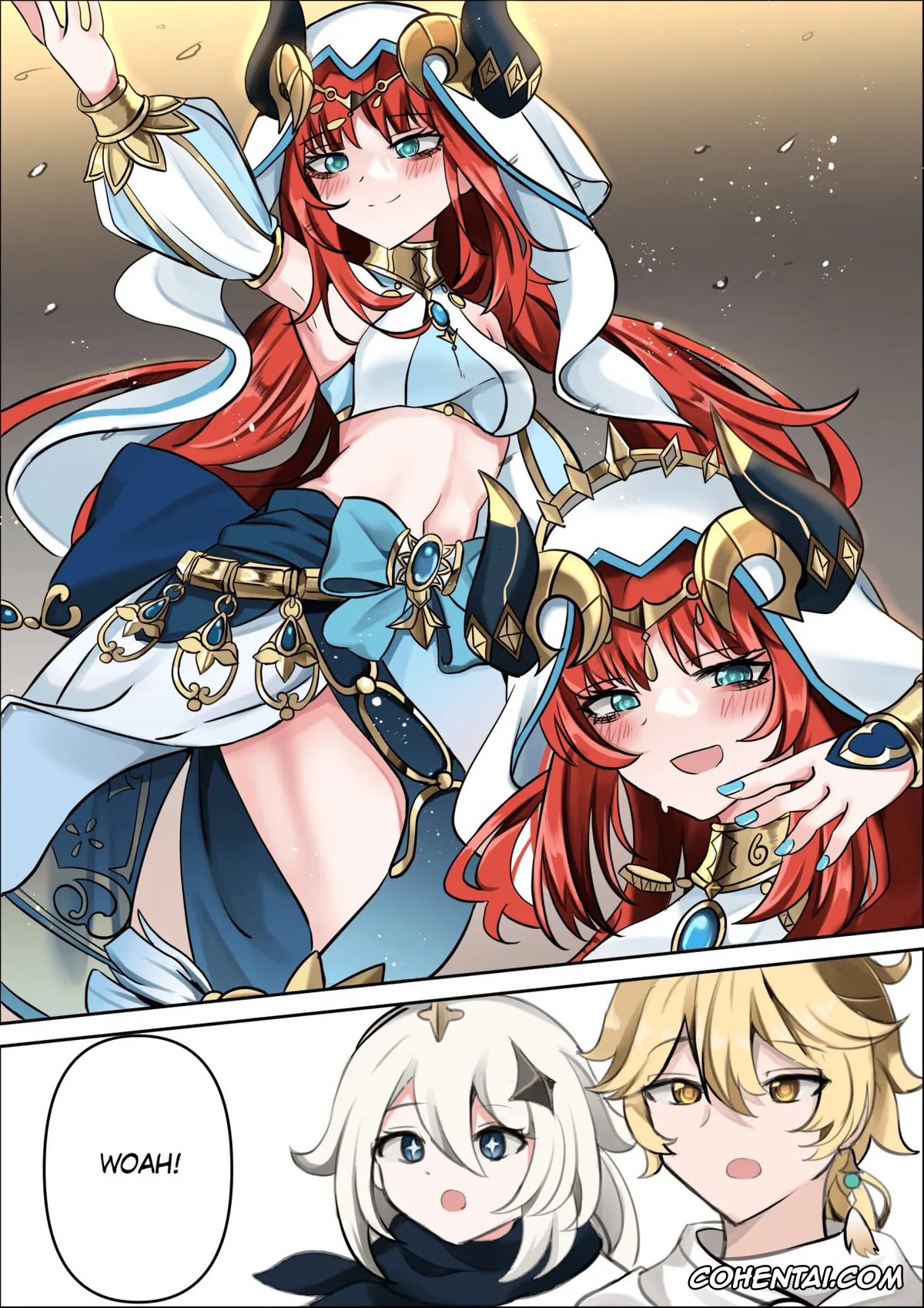 Genshin Impact porno, Aether porno, Nilou porno, Kemuri no Naka ni Saku no Hana (Genshin Impact), pagina 2
