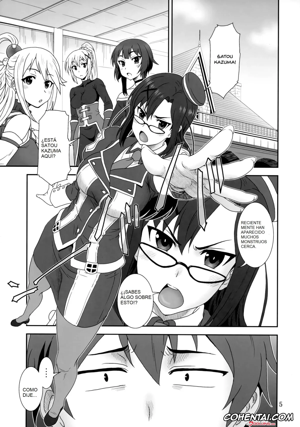 Kono Subarashii Sekai ni Syukufuku o! hentai, Kazuma Satou hentai, Sena hentai, Doki Doki o X Saiban (Kono Subarashii Sekai ni Syukufuku o!), pagina 3