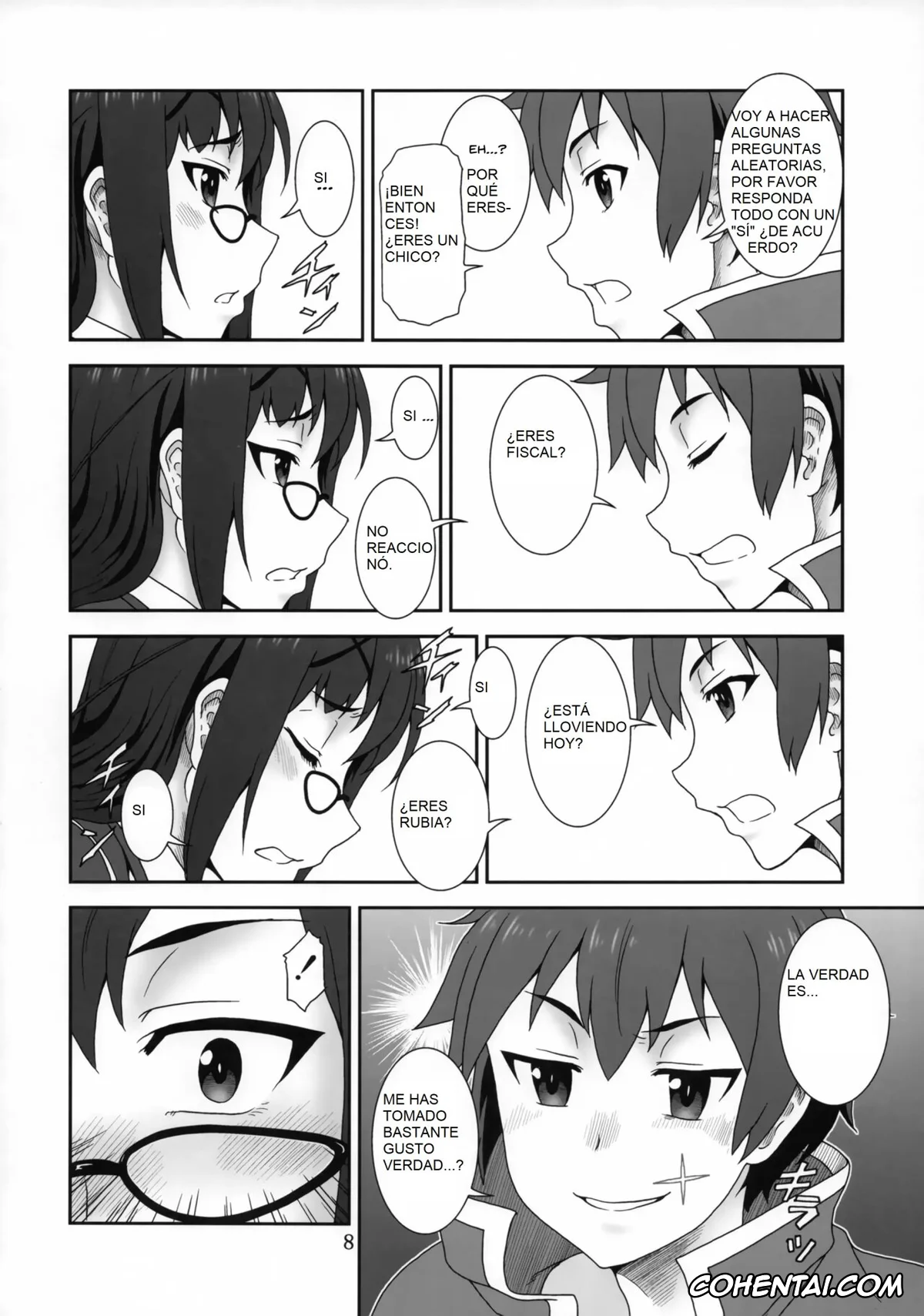 Kono Subarashii Sekai ni Syukufuku o! hentai, Kazuma Satou hentai, Sena hentai, Doki Doki o X Saiban (Kono Subarashii Sekai ni Syukufuku o!), pagina 6