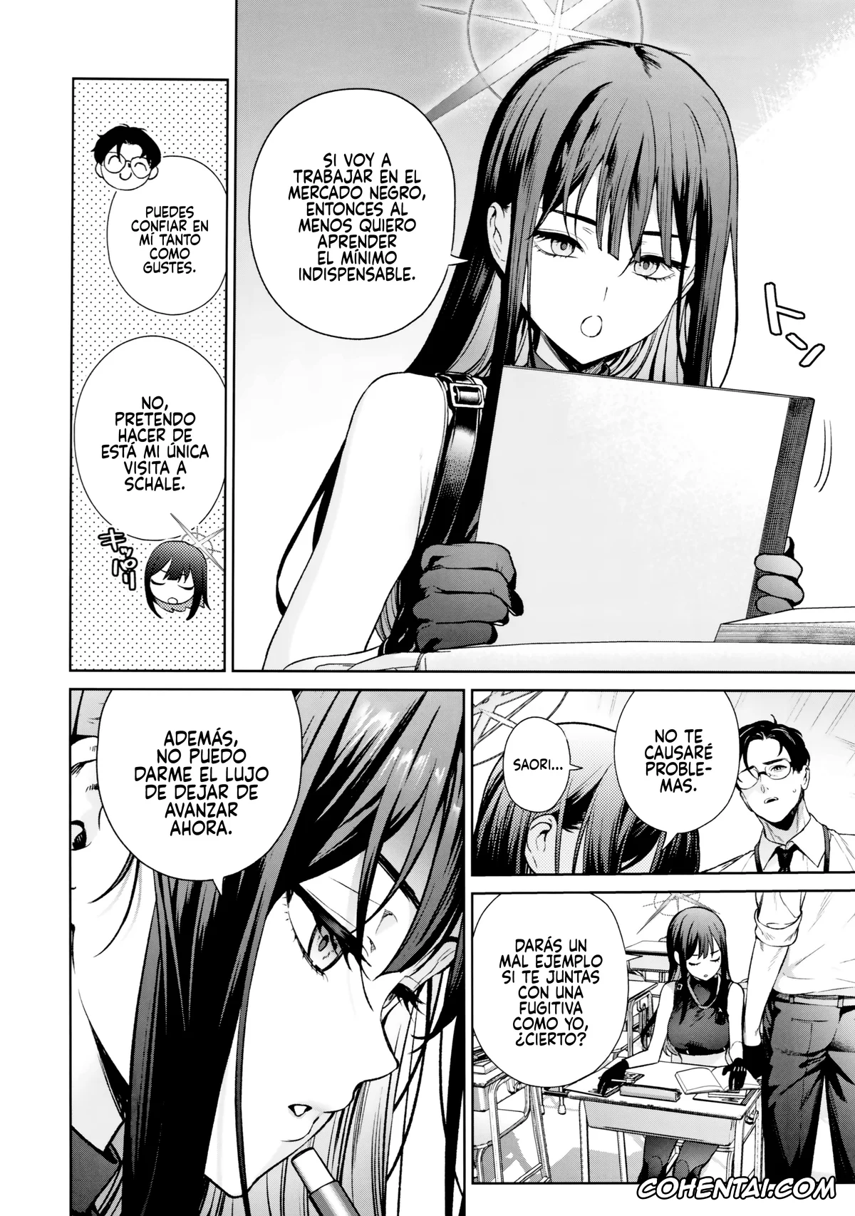 Blue Archive hentai, Atsuko Hakari hentai, Saori Joumae hentai, Sensei hentai, Saori to Atsuko ni Obenkyou Oshieru Hon (Blue Archive), pagina 3