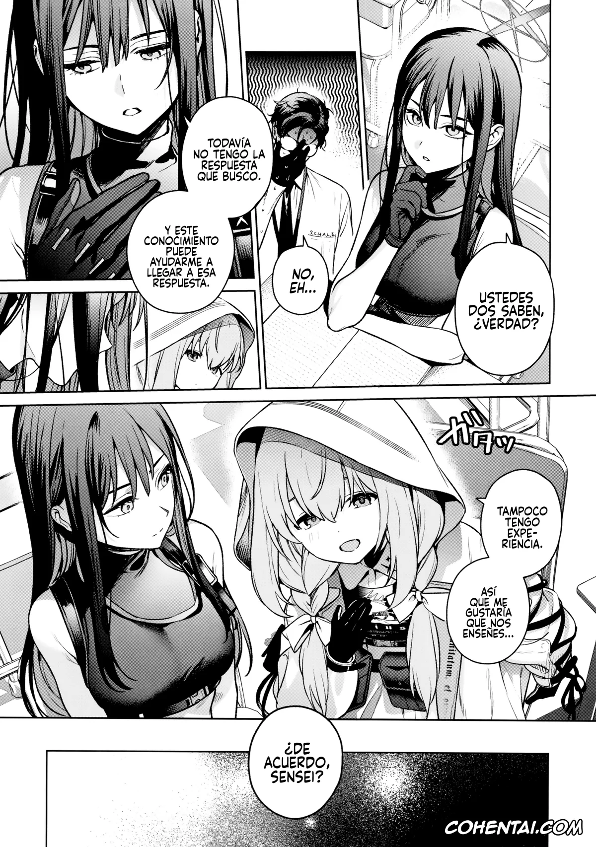 Blue Archive hentai, Atsuko Hakari hentai, Saori Joumae hentai, Sensei hentai, Saori to Atsuko ni Obenkyou Oshieru Hon (Blue Archive), pagina 6
