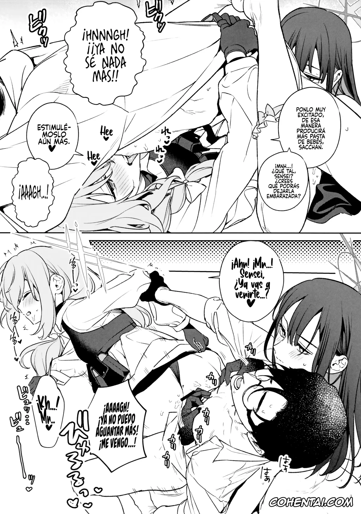 Blue Archive hentai, Atsuko Hakari hentai, Saori Joumae hentai, Sensei hentai, Saori to Atsuko ni Obenkyou Oshieru Hon (Blue Archive), pagina 36