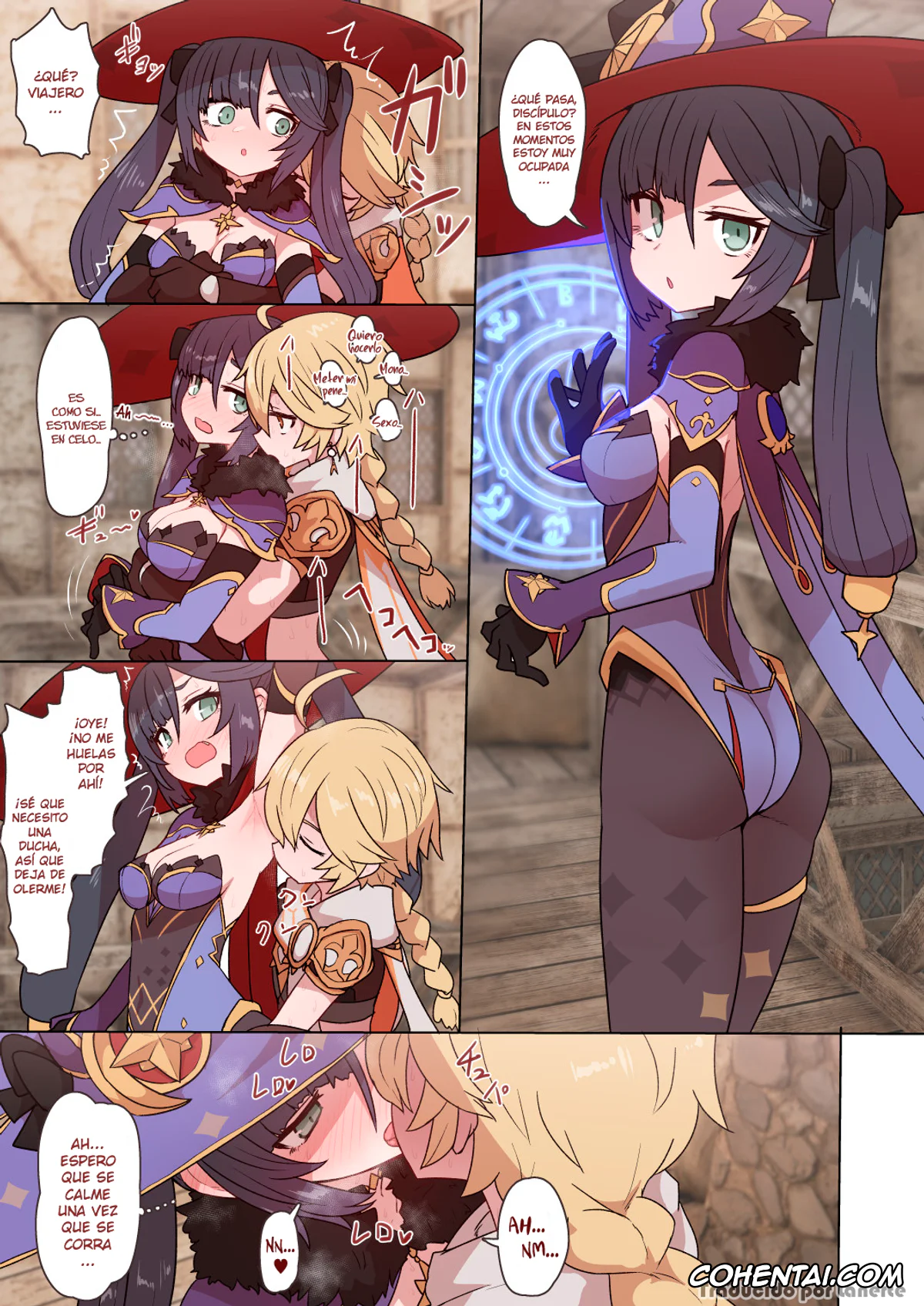 Genshin Impact xxx, Aether xxx, Fischl xxx, Mona Megistus xxx, Mona Fischl Sorezore Nakadashi (Genshin Impact), pagina 1
