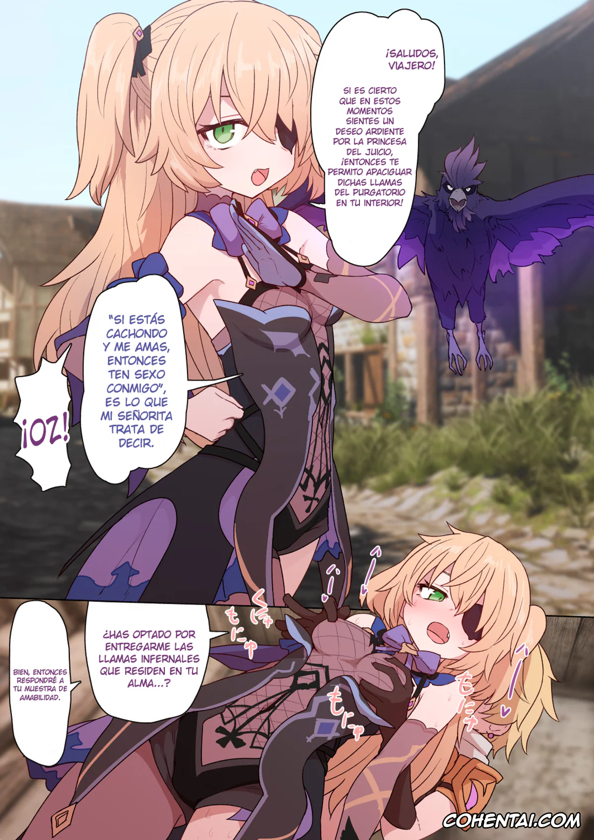Genshin Impact porno, Aether porno, Fischl porno, Mona Megistus porno, Mona Fischl Sorezore Nakadashi (Genshin Impact), pagina 5