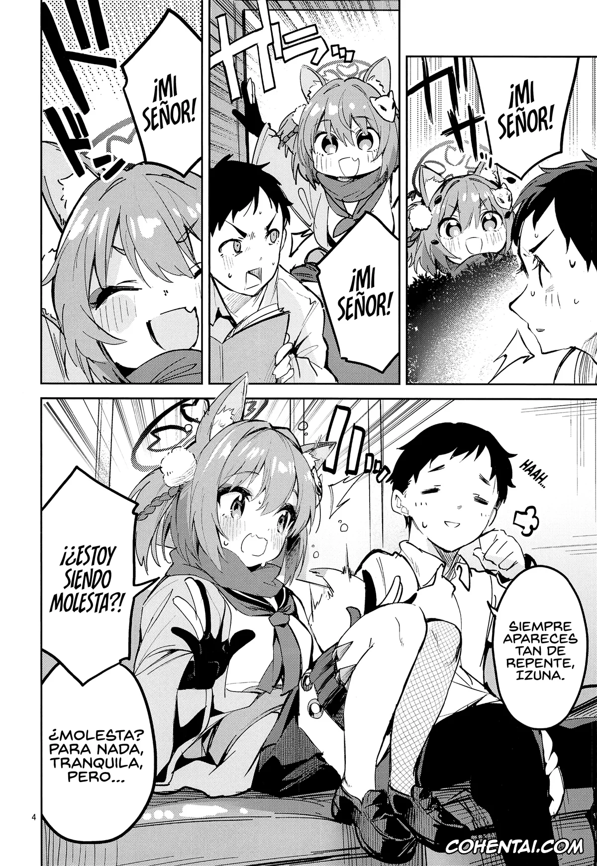 Blue Archive hentai, Izuna Kuda hentai, Sensei hentai, Me o Hanasenai Seito (Blue Archive), pagina 3