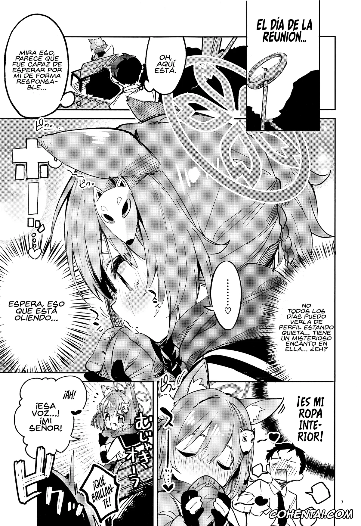 Blue Archive hentai, Izuna Kuda hentai, Sensei hentai, Me o Hanasenai Seito (Blue Archive), pagina 6