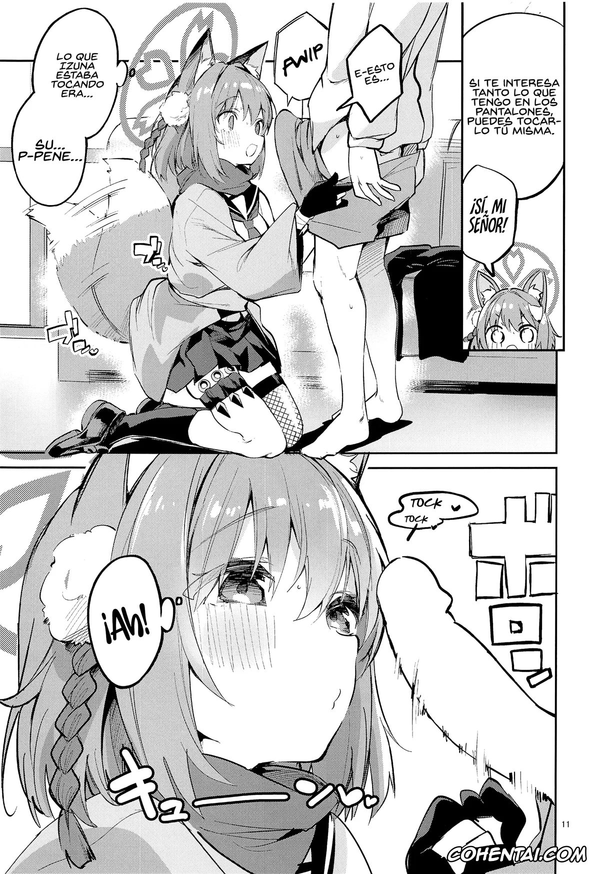 Blue Archive xxx, Izuna Kuda xxx, Sensei xxx, Me o Hanasenai Seito (Blue Archive), pagina 10