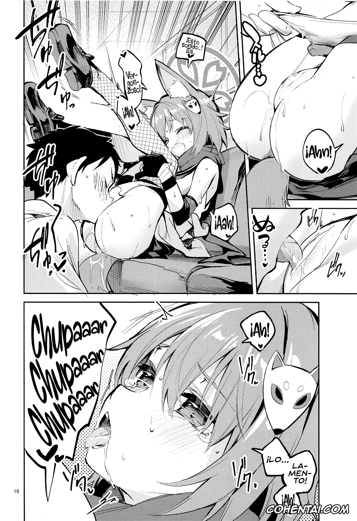 Blue Archive hentai, Izuna Kuda hentai, Sensei hentai, Me o Hanasenai Seito (Blue Archive), pagina 15