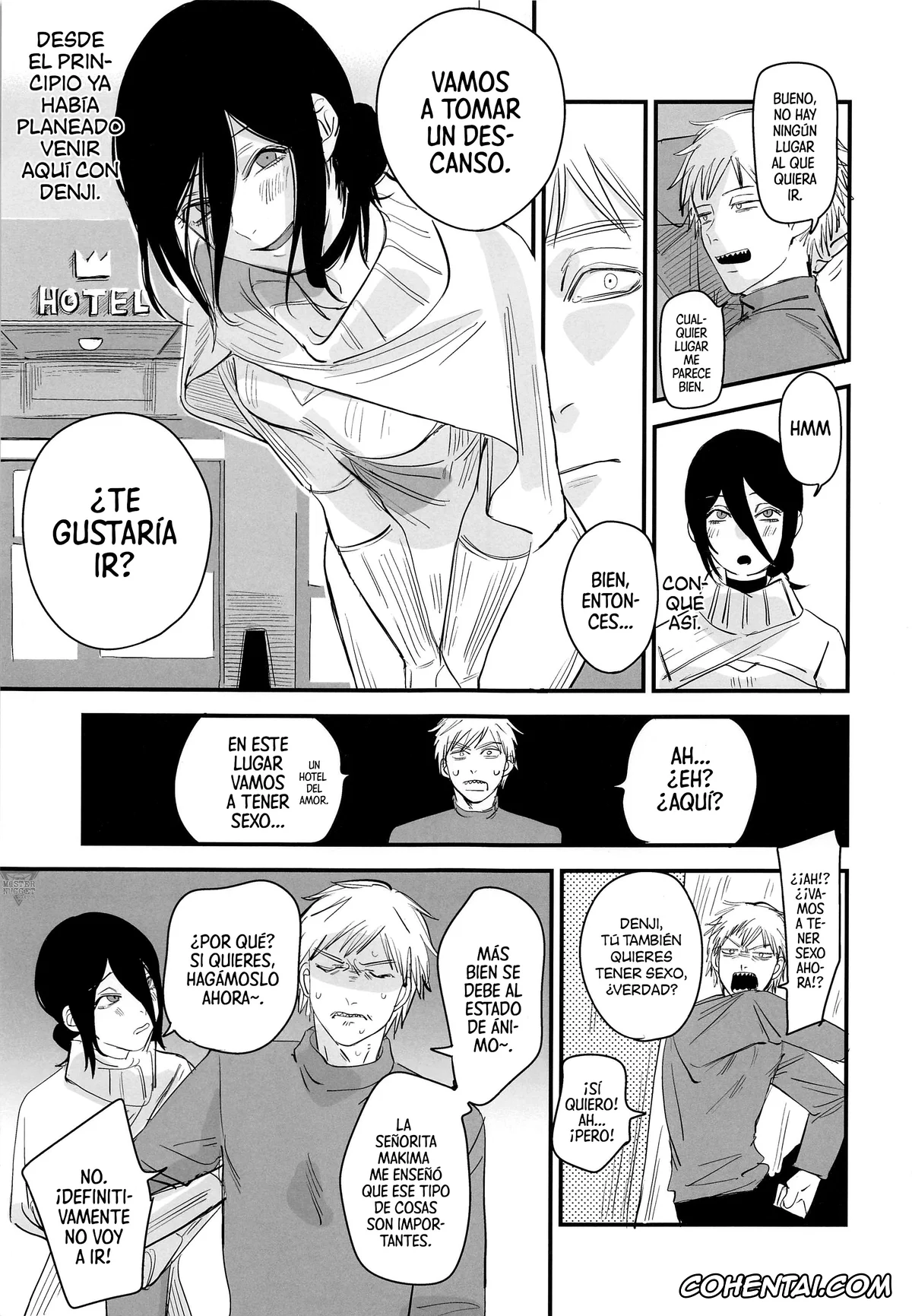 Chainsaw Man xxx, Denji xxx, Reze xxx, Denji-kun, Chotto Kyuukei Shimasen ka? (Chainsaw Man), pagina 4