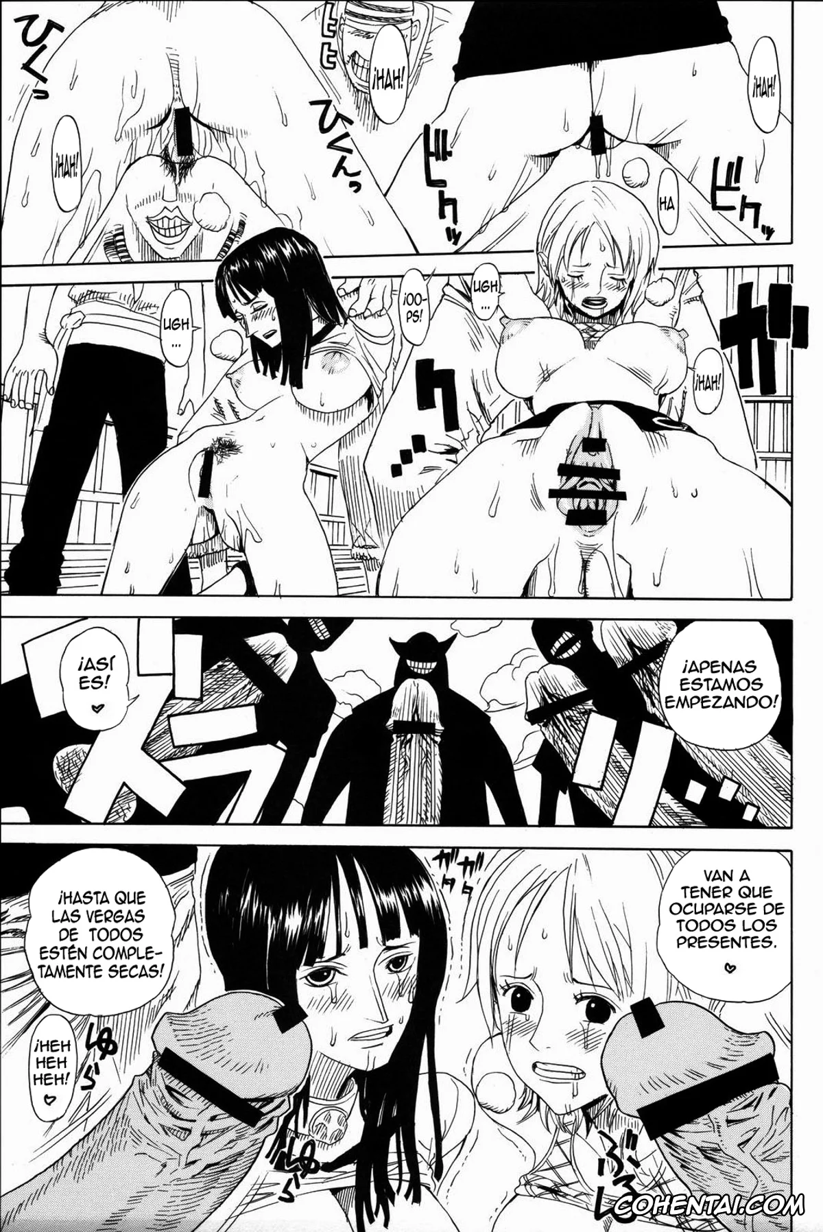 One Piece hentai, Nami hentai, Nico Robin hentai, Leopard Hon 7 (One Piece), pagina 12