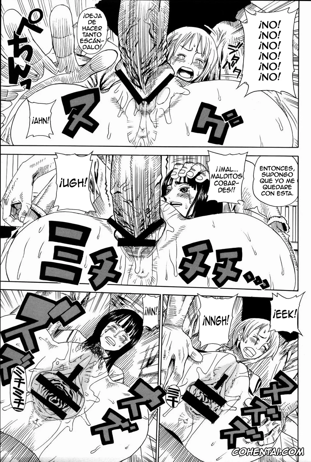 One Piece porno, Nami porno, Nico Robin porno, Leopard Hon 7 (One Piece), pagina 14