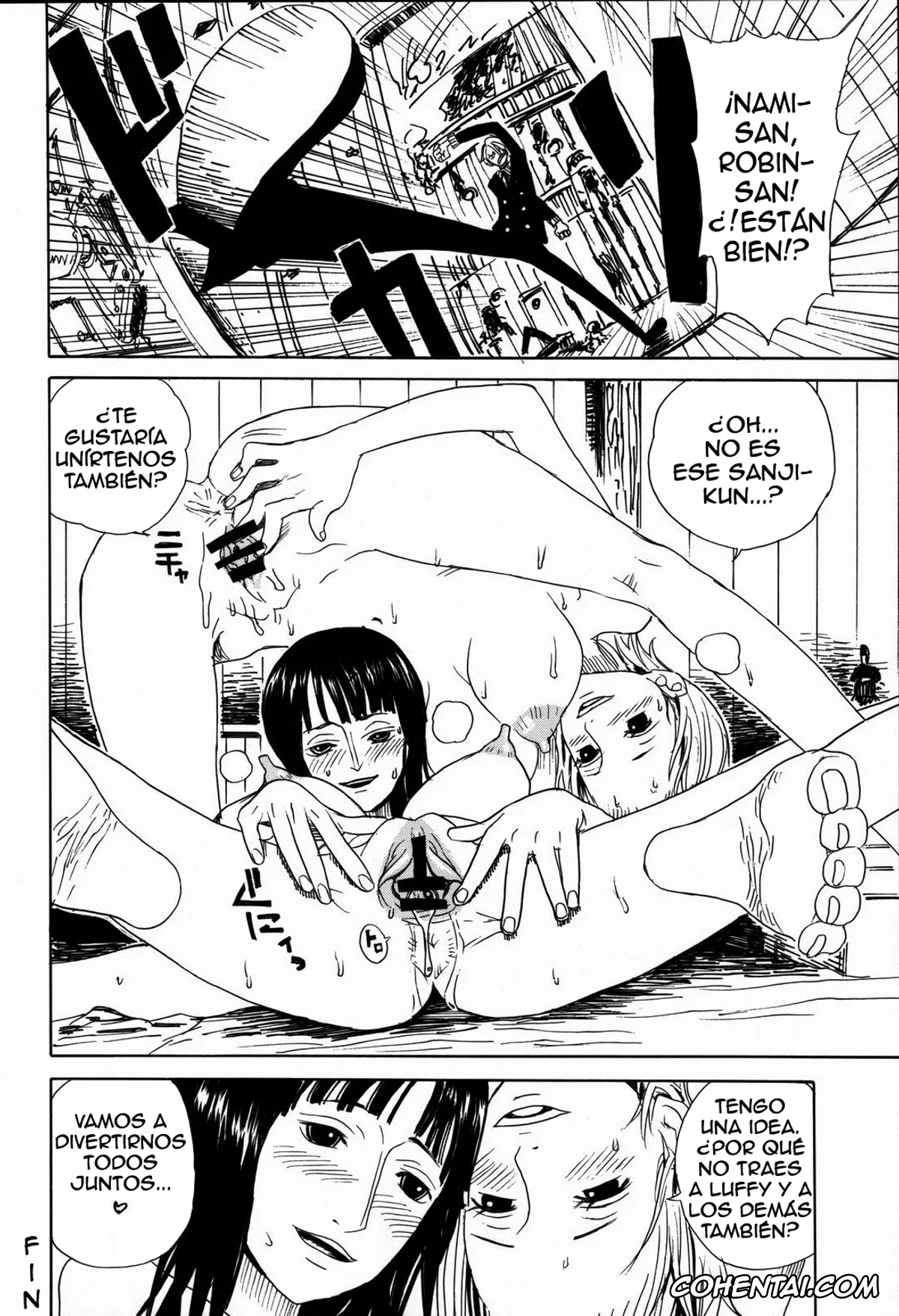 One Piece porno, Nami porno, Nico Robin porno, Leopard Hon 7 (One Piece), pagina 23