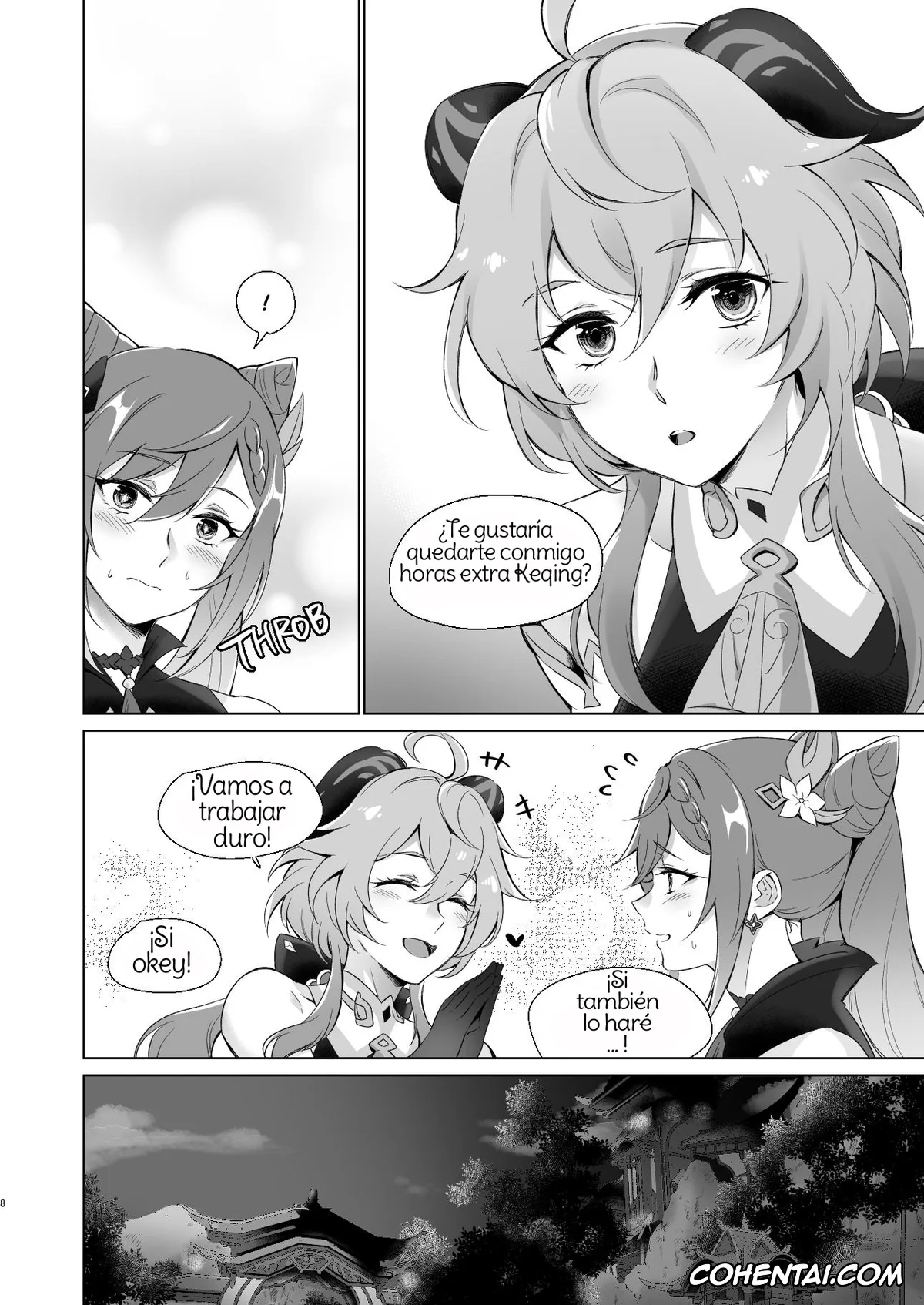 Genshin Impact xxx, Ganyu xxx, Keqing xxx, Ganyu to Ecchi ga Shitai! (Genshin Impact), pagina 7