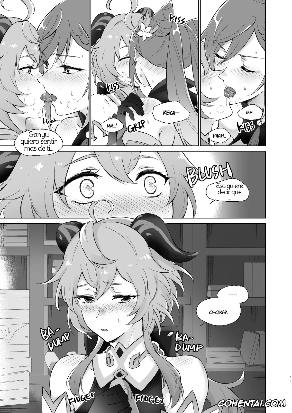 Genshin Impact xxx, Ganyu xxx, Keqing xxx, Ganyu to Ecchi ga Shitai! (Genshin Impact), pagina 10
