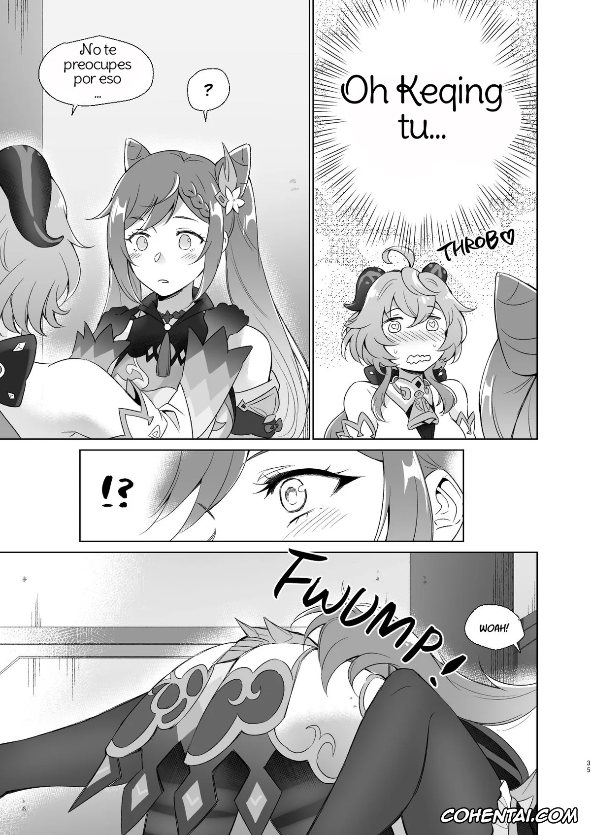 Genshin Impact xxx, Ganyu xxx, Keqing xxx, Ganyu to Ecchi ga Shitai! (Genshin Impact), pagina 34