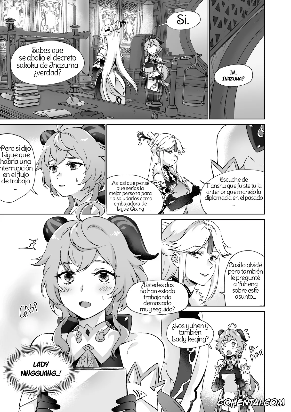 Genshin Impact xxx, Ganyu xxx, Keqing xxx, Shenhe xxx, Liyue-shiki Dousei Seikou Ryouhou (Genshin Impact), pagina 4