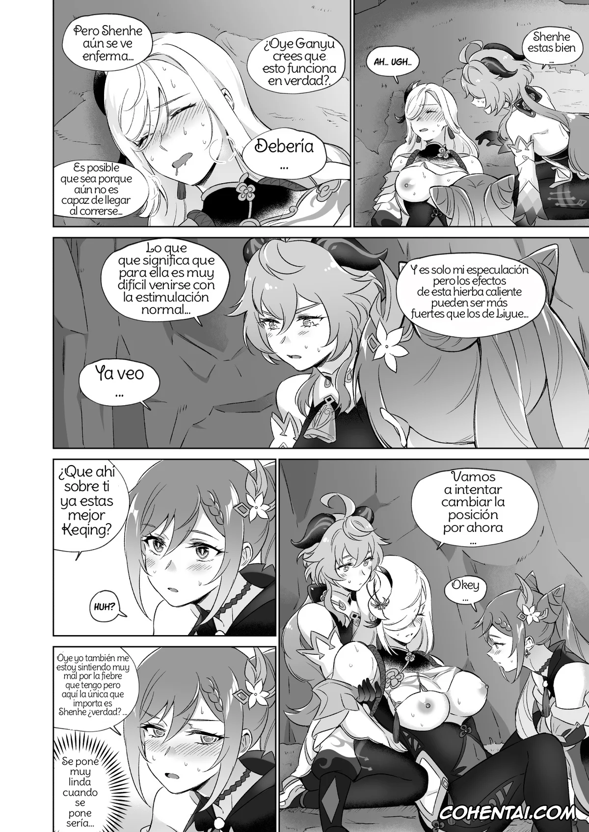 Genshin Impact xxx, Ganyu xxx, Keqing xxx, Shenhe xxx, Liyue-shiki Dousei Seikou Ryouhou (Genshin Impact), pagina 31