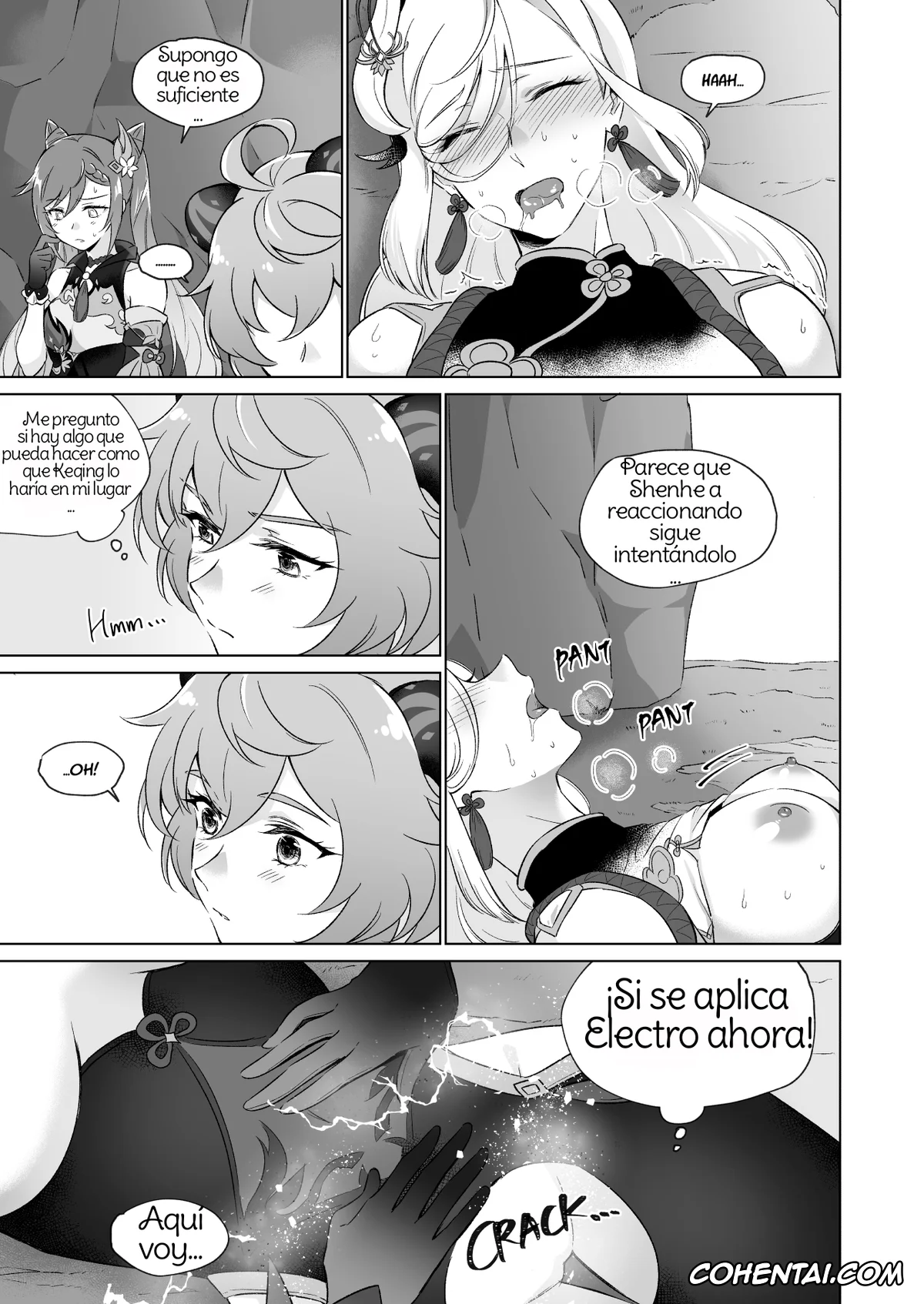 Genshin Impact xxx, Ganyu xxx, Keqing xxx, Shenhe xxx, Liyue-shiki Dousei Seikou Ryouhou (Genshin Impact), pagina 34