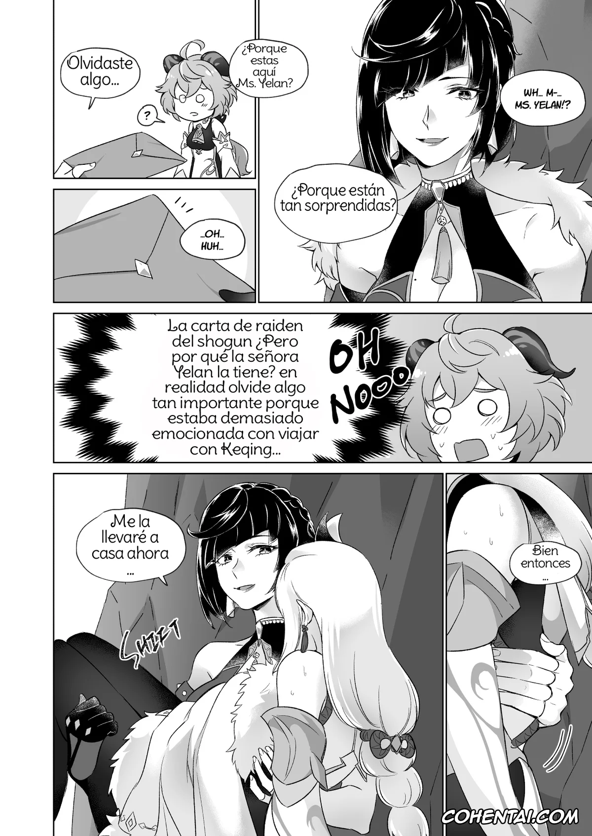 Genshin Impact xxx, Ganyu xxx, Keqing xxx, Shenhe xxx, Liyue-shiki Dousei Seikou Ryouhou (Genshin Impact), pagina 43
