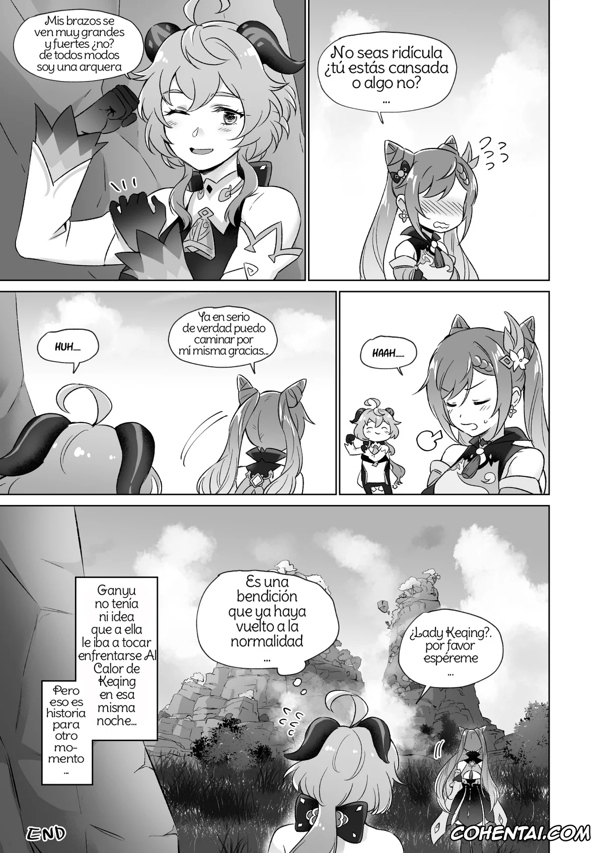 Genshin Impact xxx, Ganyu xxx, Keqing xxx, Shenhe xxx, Liyue-shiki Dousei Seikou Ryouhou (Genshin Impact), pagina 46