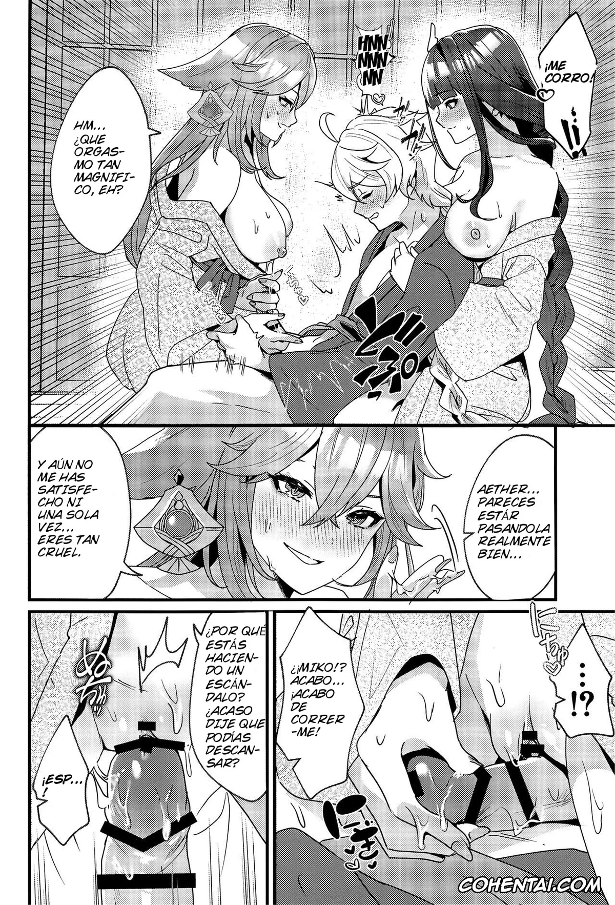 Genshin Impact xxx, Aether xxx, Raiden Shogun xxx, Yae Miko xxx, Inazuma Shippori Onsen Kyuuka (Genshin Impact), pagina 19