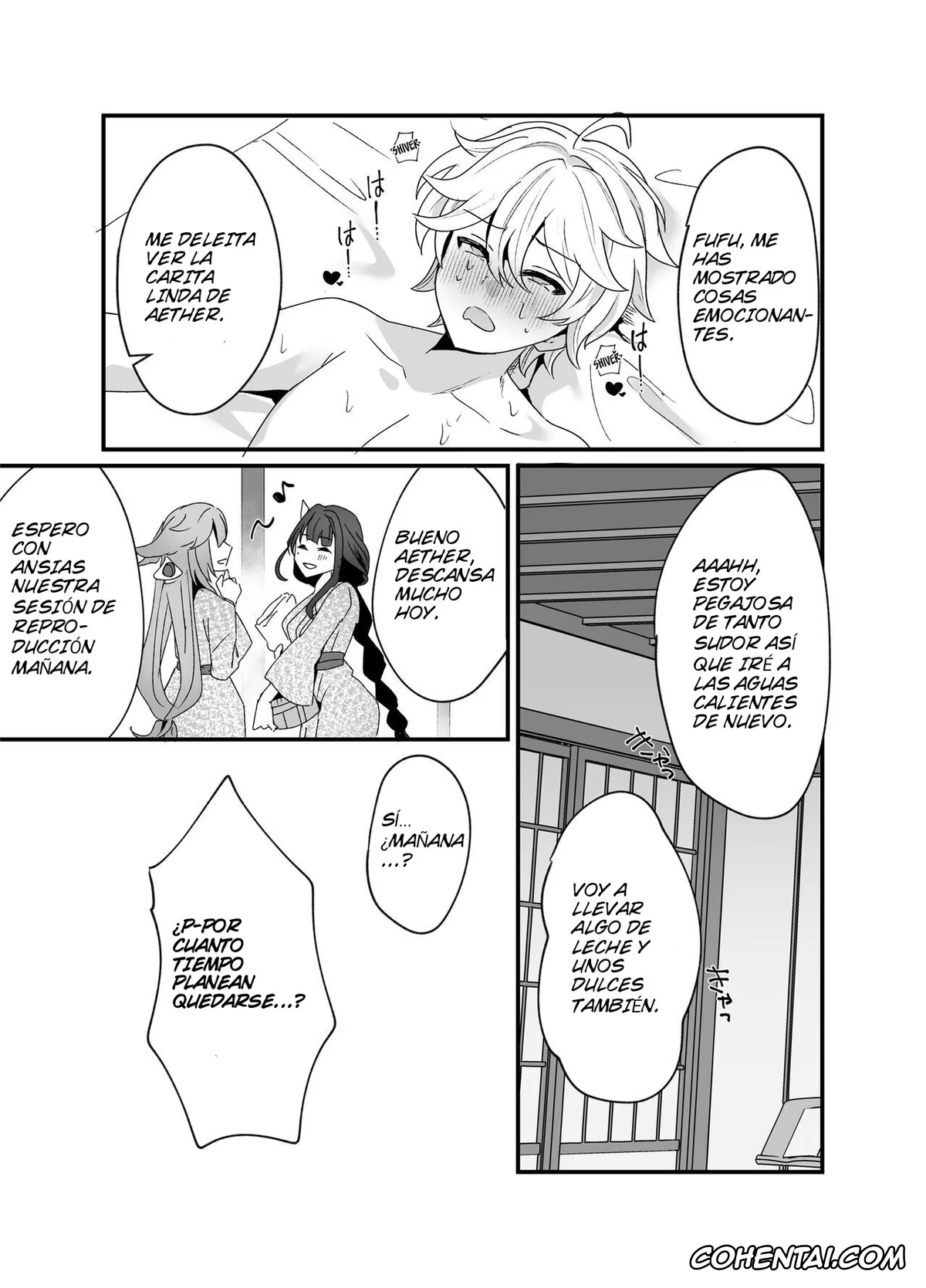 Genshin Impact xxx, Aether xxx, Raiden Shogun xxx, Yae Miko xxx, Inazuma Shippori Onsen Kyuuka (Genshin Impact), pagina 28