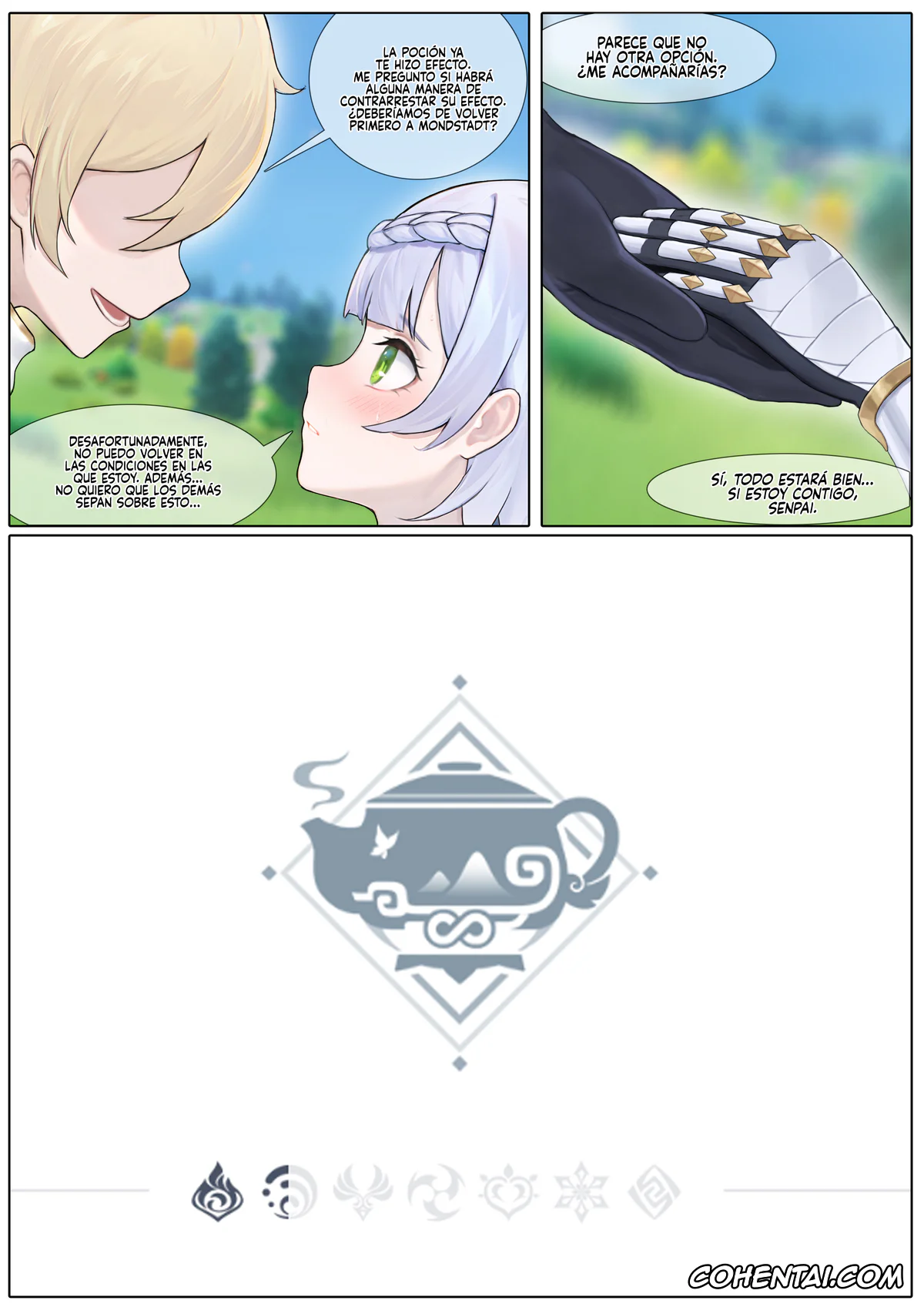 Genshin Impact hentai, Aether hentai, Noelle hentai, El Antídoto de Noelle (Genshin Impact), pagina 6