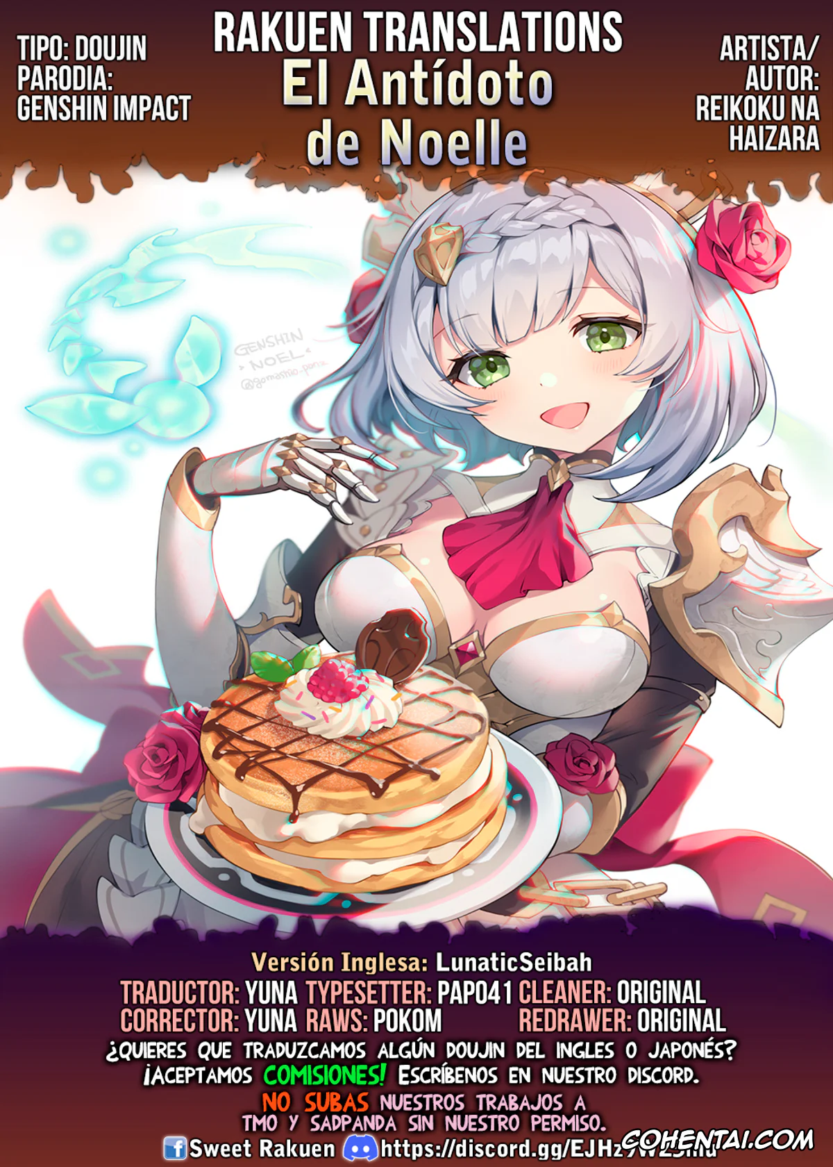 Genshin Impact hentai, Aether hentai, Noelle hentai, El Antídoto de Noelle (Genshin Impact), pagina 24