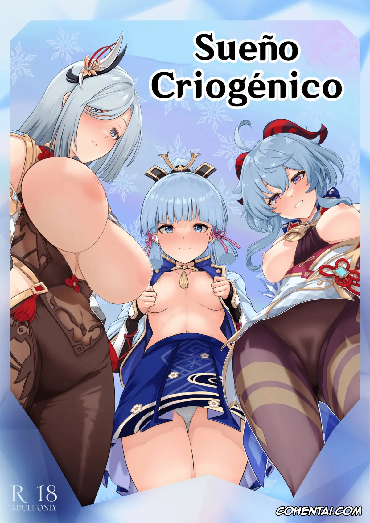 Genshin Impact xxx, Aether xxx, Ayaka Kamisato xxx, Ganyu xxx, Shenhe xxx, CRYOGENIC DREAMER (Genshin Impact), pagina 1
