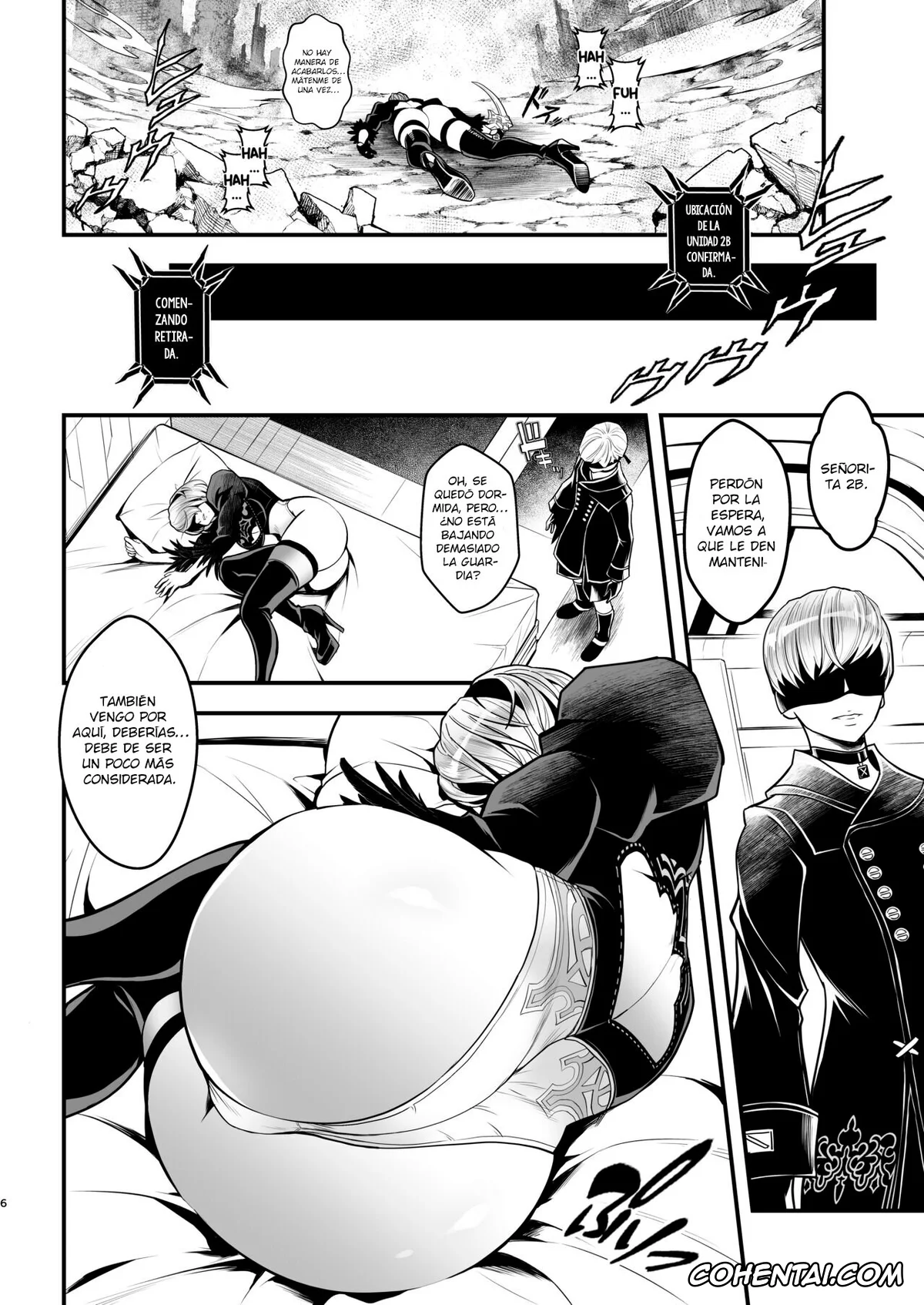 NieR:Automata hentai, Nier Automata hentai, 2B hentai, 9S hentai, Onna Senshinokyuusoku (Nier:Automata), pagina 6