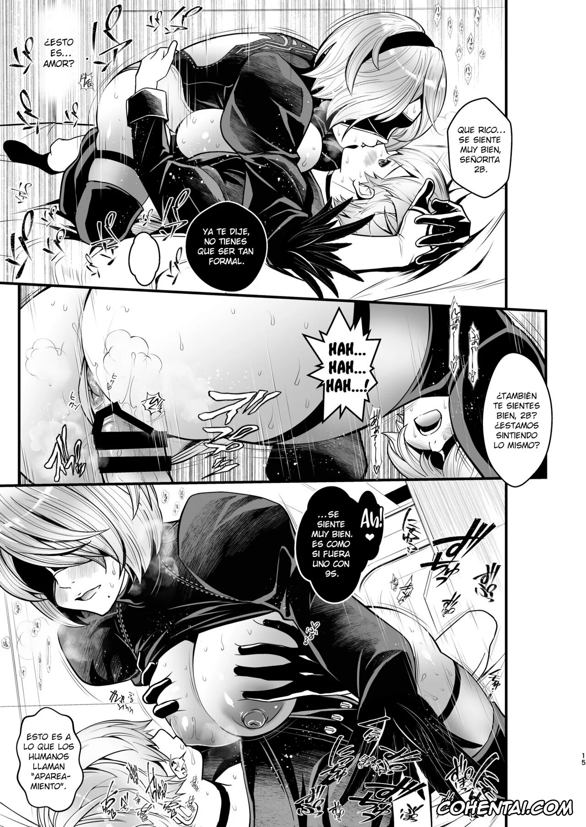 NieR:Automata hentai, Nier Automata hentai, 2B hentai, 9S hentai, Onna Senshinokyuusoku (Nier:Automata), pagina 15