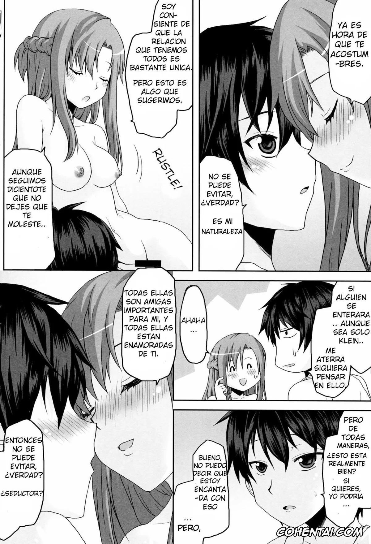 Sword Art Online hentai, Asuna Yuuki hentai, Kazuto Kirigaya | Kirito hentai, Keiko Ayano | Silica hentai, Rika Shinozaki | Lisbeth hentai, Shino Asada | Sinon hentai, Suguha Kirigaya hentai, Omodume BOX XXIII (Sword Art Online), pagina 6