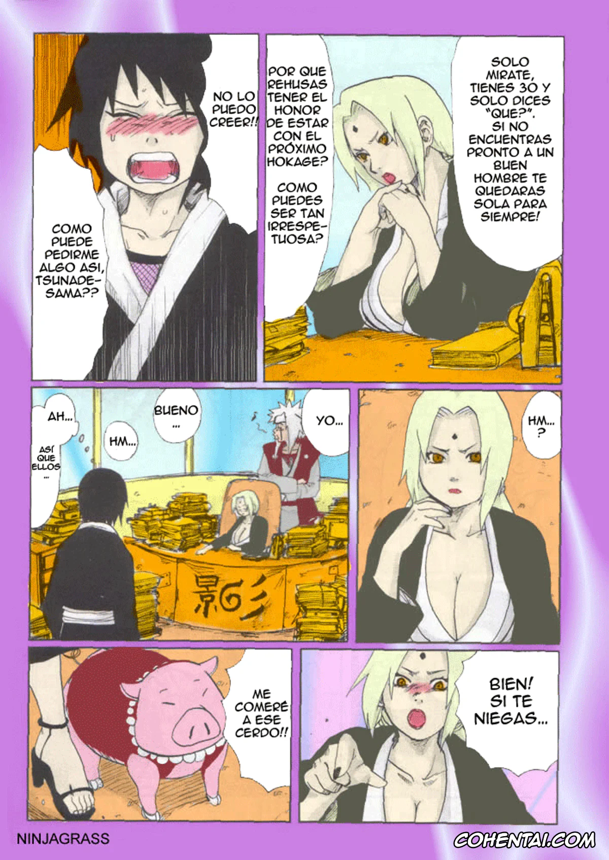 NARUTO hentai, Naruto Uzumaki hentai, Sakura Haruno hentai, Shizune hentai, Tsunade hentai, Nisemono (Naruto), pagina 6