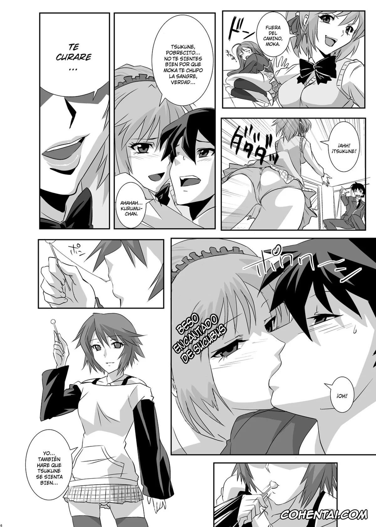 Rosario Vampire porno, Kurumu Kurono porno, Mizore Shirayuki porno, Moka Akashiya porno, Tsukune Aono porno, Kapuchuu to Vampire (Rosario + Vampire), pagina 5