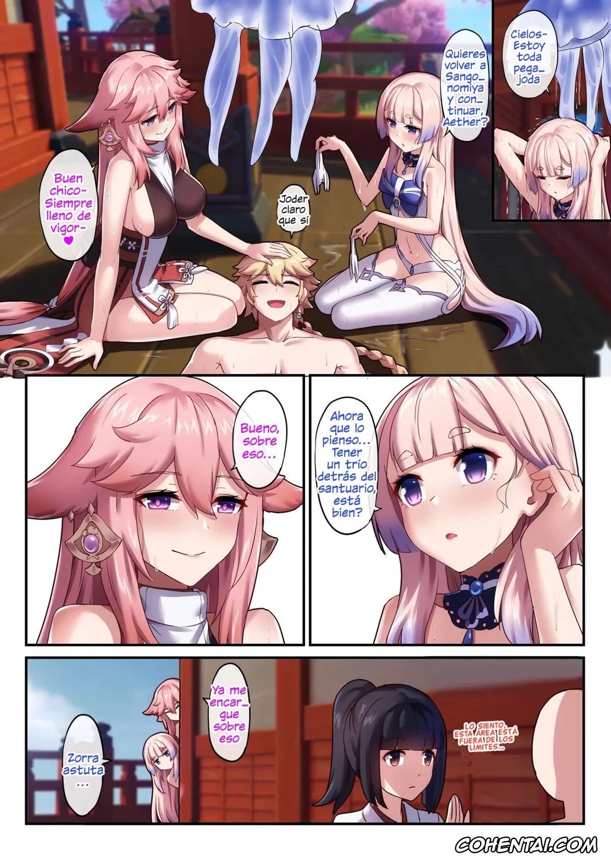 Genshin Impact xxx, Aether xxx, Kokomi Sangonomiya xxx, Yae Miko xxx, Kokomi and Miko ~ Love is war (Genshin Impact), pagina 25
