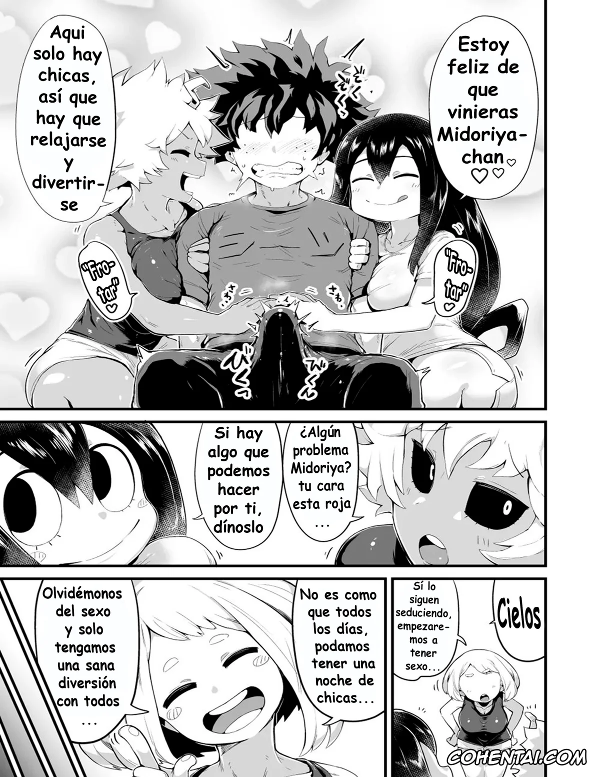 My Hero Academia | Boku No Hero Academia xxx, Ibara Shiozaki xxx, Itsuka Kendou xxx, Izuku Midoriya xxx, Kinoko Komori xxx, Ochako Uraraka xxx, Pony Tsunotori xxx, Reiko Yanagi xxx, Setsuna Tokage xxx, Yui Kodai xxx, Boku to Nottori Villain Nakademia Vol. 4 (Boku no Hero Academia), pagina 4