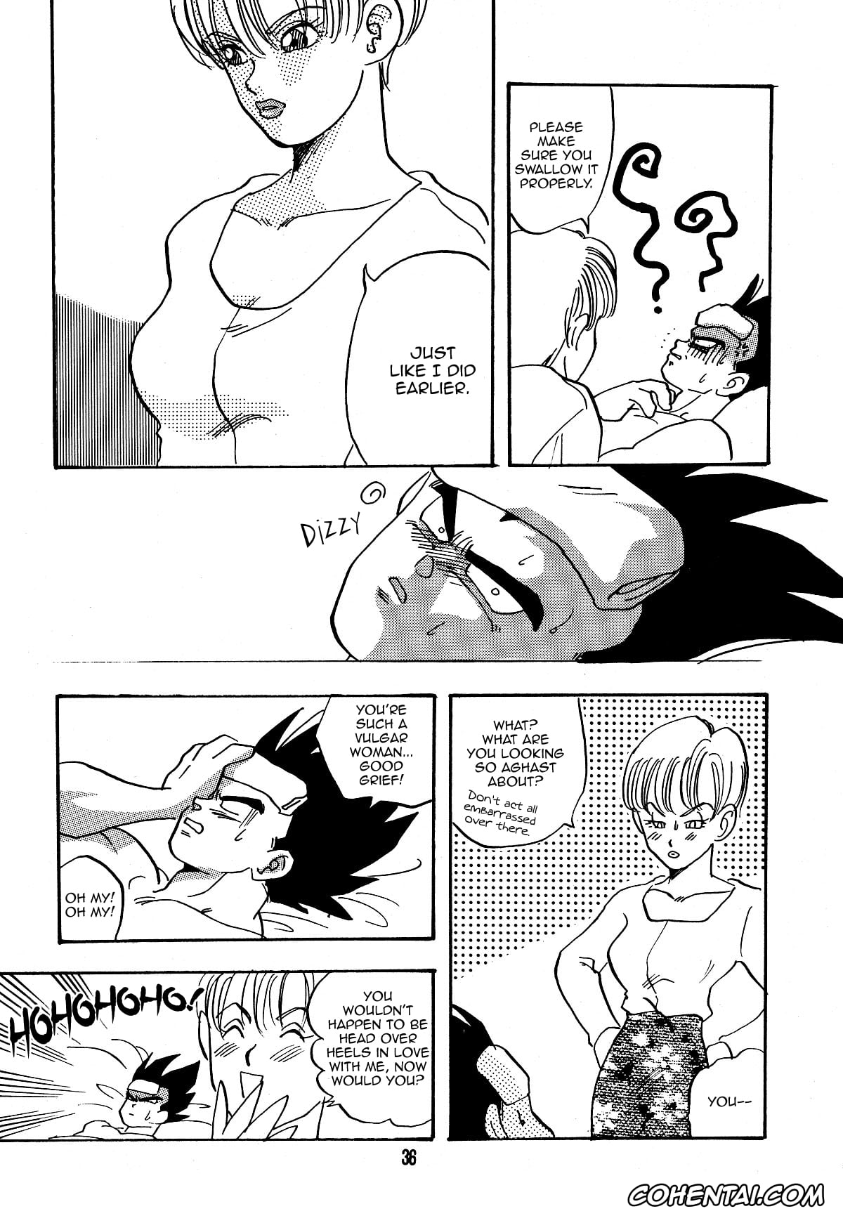 Dragon Ball xxx, Dragon Ball Z xxx, Bulma Briefs xxx, Vegeta xxx, E Flame (Dragon Ball Z), pagina 37