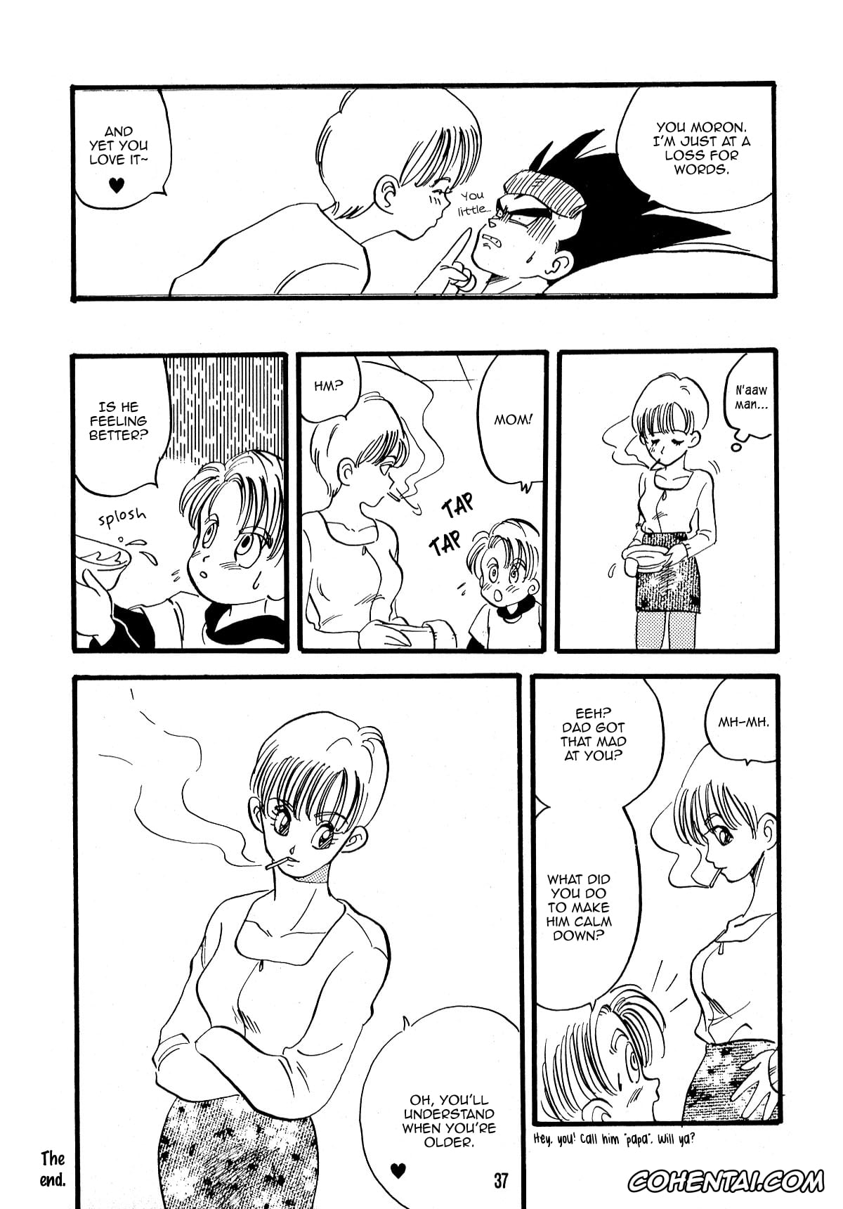 Dragon Ball porno, Dragon Ball Z porno, Bulma Briefs porno, Vegeta porno, E Flame (Dragon Ball Z), pagina 38