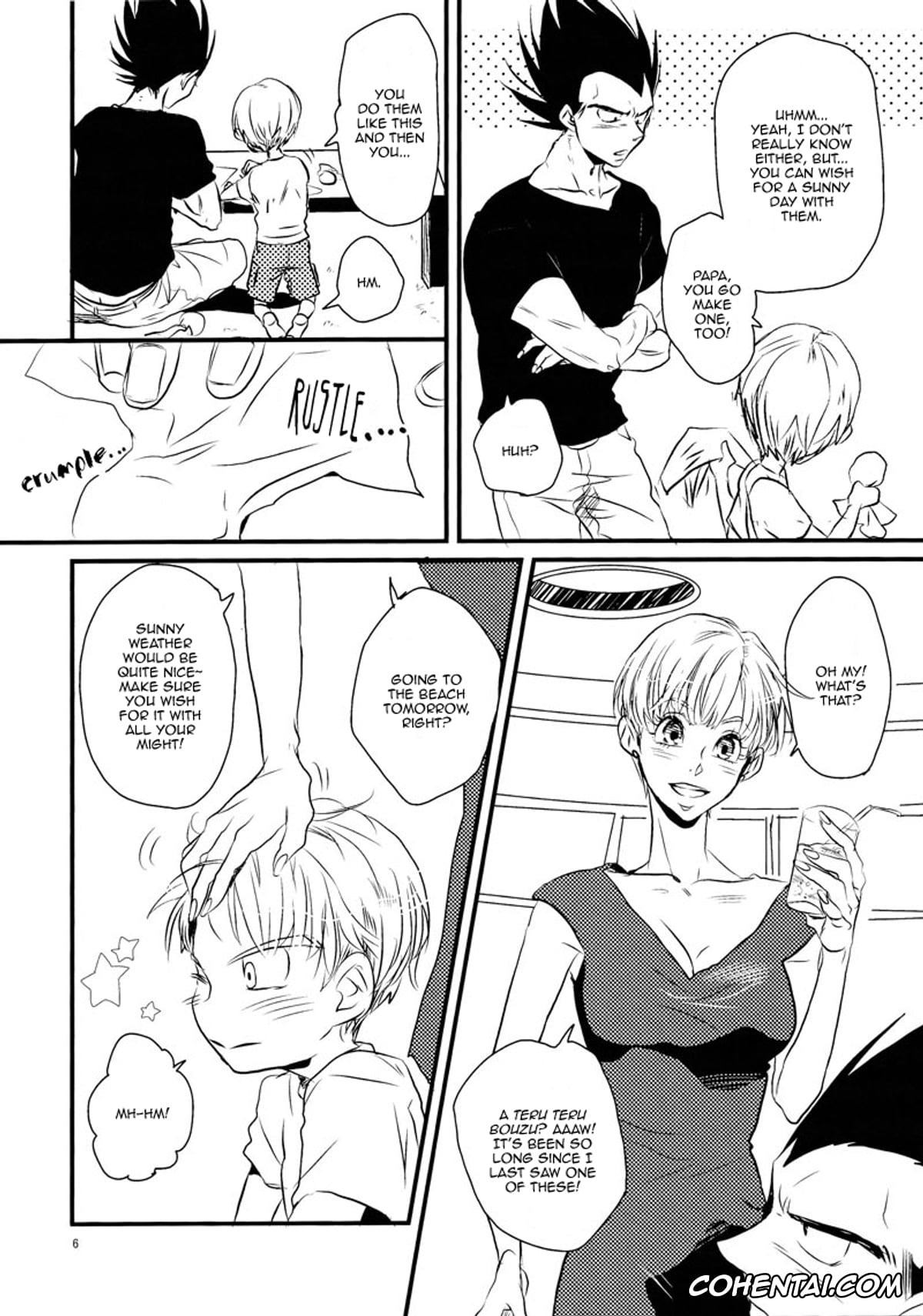 Dragon Ball hentai, Dragon Ball Z hentai, Bulma Briefs hentai, Vegeta hentai, Let’s hope for a sunny day. (Dragon Ball Z), pagina 6
