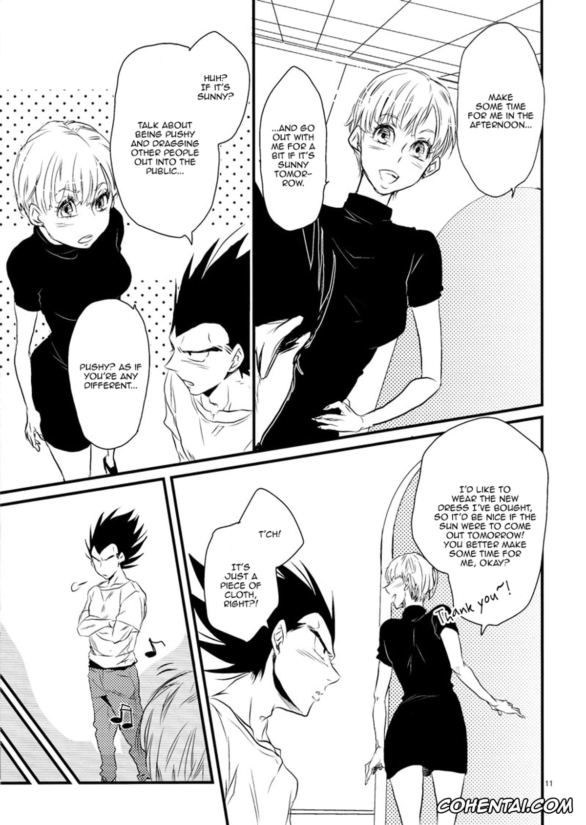 Dragon Ball porno, Dragon Ball Z porno, Bulma Briefs porno, Vegeta porno, Let’s hope for a sunny day. (Dragon Ball Z), pagina 11