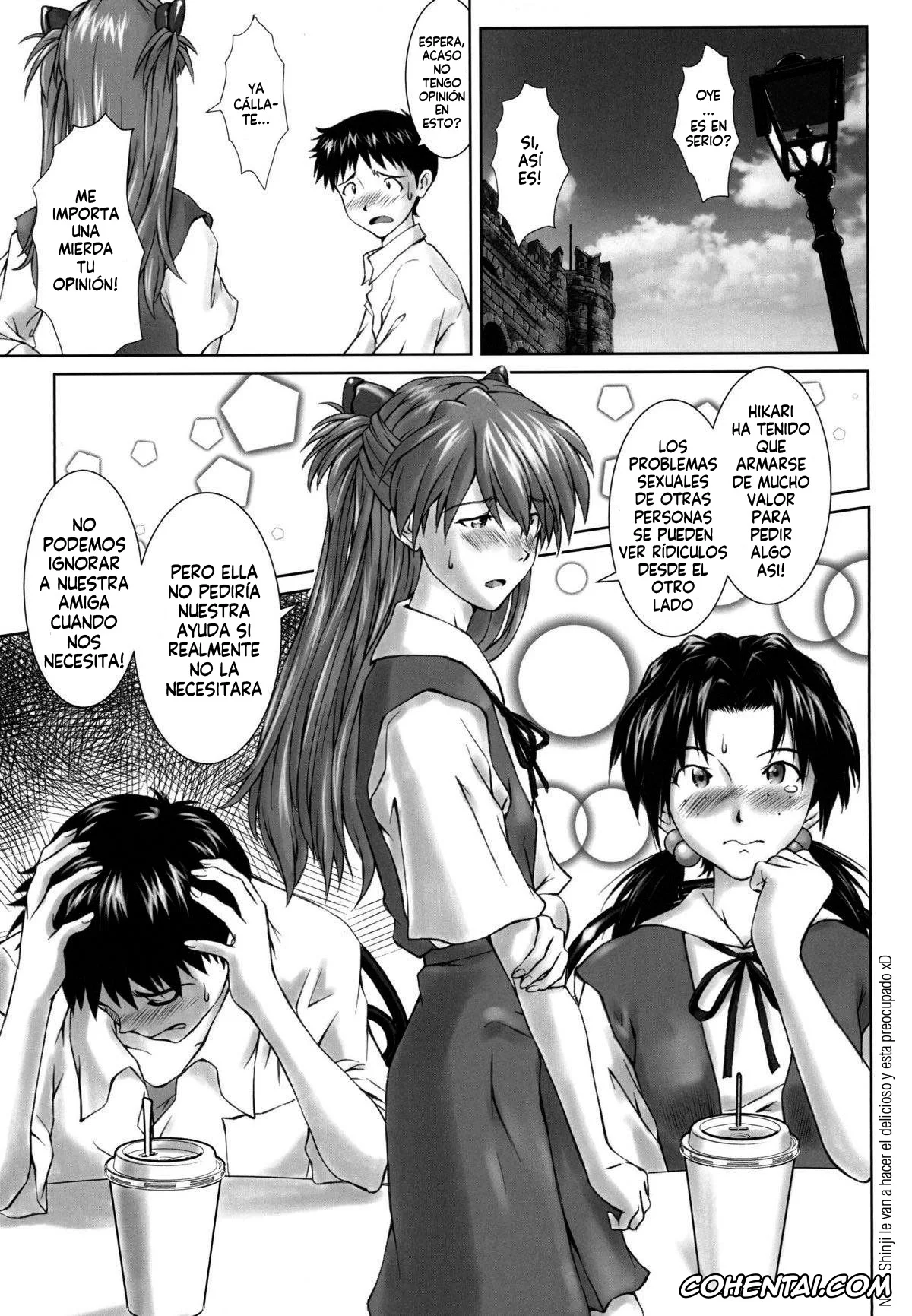 Neon Genesis Evangelion porno, Asuka Langley Soryu porno, Hikari Horaki porno, Shinji Ikari porno, Let’s share it (Neon Genesis Evangelion), pagina 8