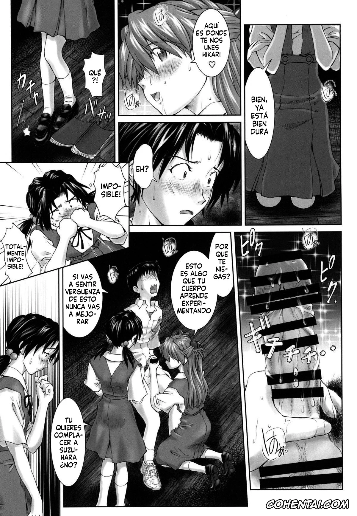 Neon Genesis Evangelion porno, Asuka Langley Soryu porno, Hikari Horaki porno, Shinji Ikari porno, Let’s share it (Neon Genesis Evangelion), pagina 14