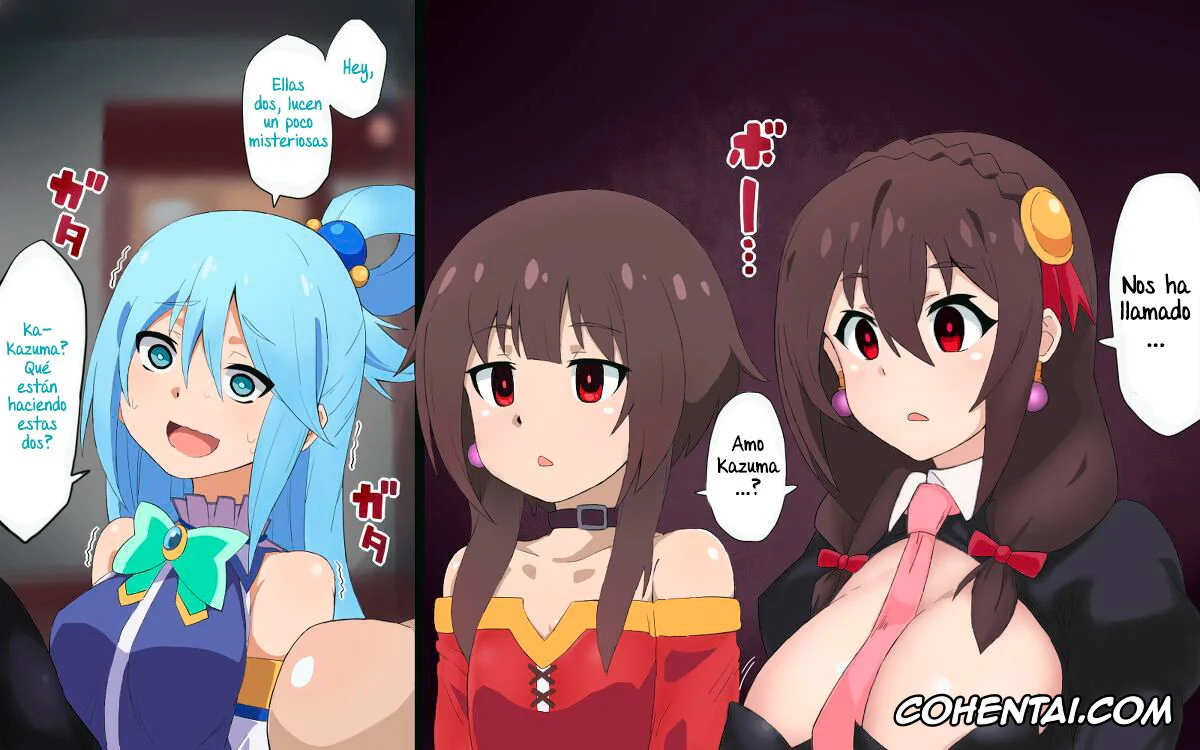 Kono Subarashii Sekai ni Syukufuku o! xxx, Aqua xxx, Kazuma Satou xxx, Megumin xxx, Wiz xxx, Yunyun xxx, Konosuba Hypnotic Earrings (Kono Subarashii Sekai ni Syukufuku o!), pagina 4