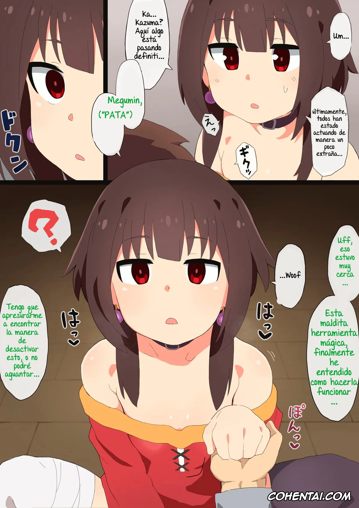 Kono Subarashii Sekai ni Syukufuku o! hentai, Aqua hentai, Kazuma Satou hentai, Megumin hentai, Wiz hentai, Yunyun hentai, Konosuba Hypnotic Earrings (Kono Subarashii Sekai ni Syukufuku o!), pagina 6