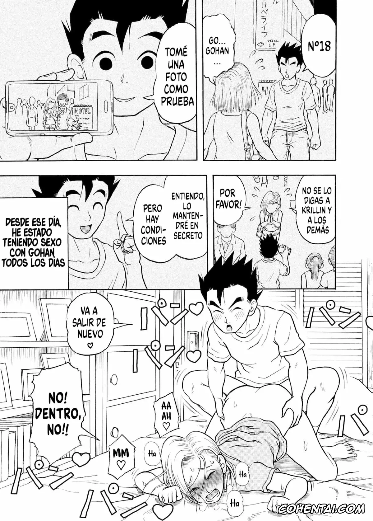 Dragon Ball Z xxx, Android 18 xxx, Son Gohan xxx, 18-gou NTR Nakadashi on Parade 1-3 (Dragon Ball Z), pagina 10
